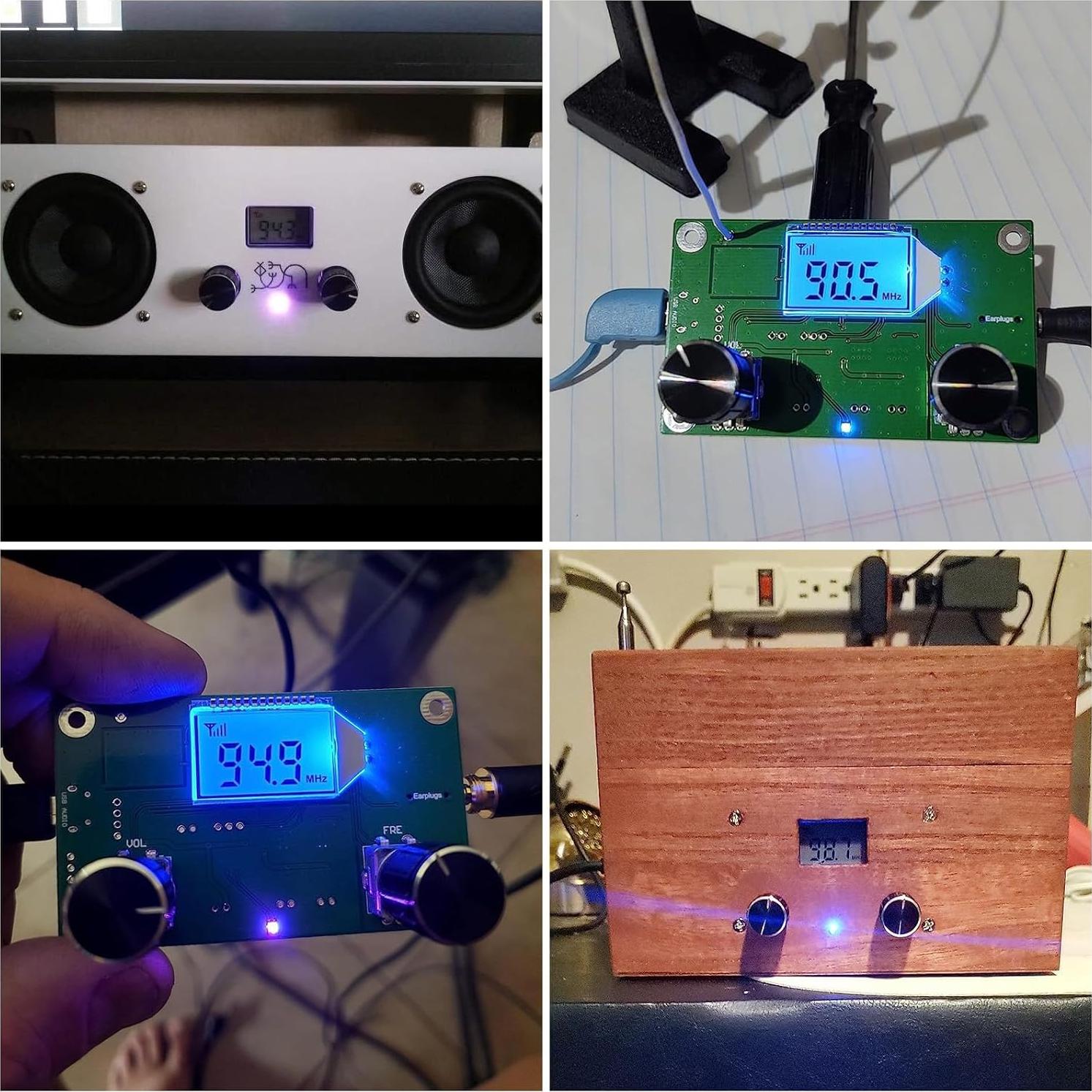 Módulo Receptor FM Digital DWEII-2P con Pantalla LCD