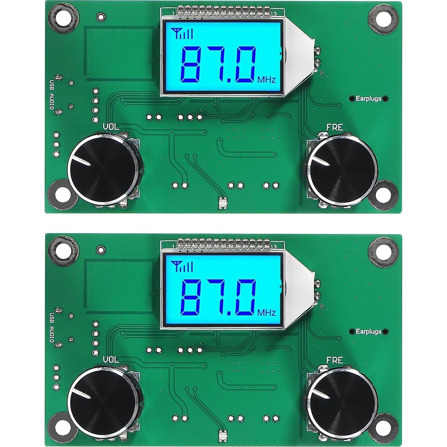 Módulo Receptor FM Digital DWEII-2P con Pantalla LCD