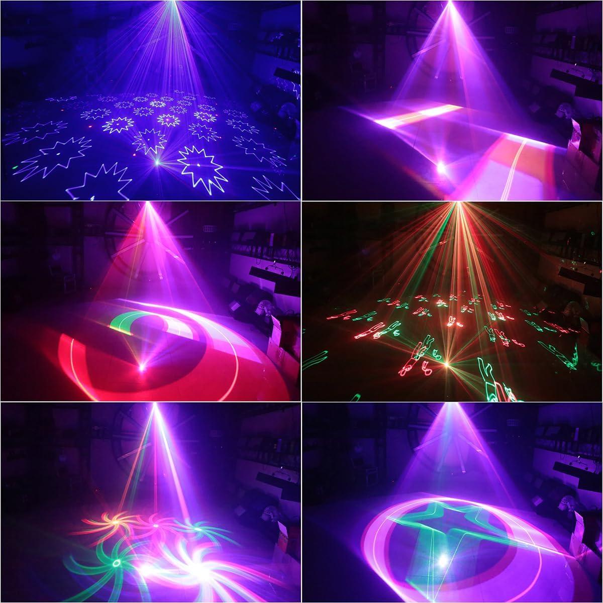 Luces de Fiesta DJ WALMIO SR-600 RGB 6 en 1 Animación 3D