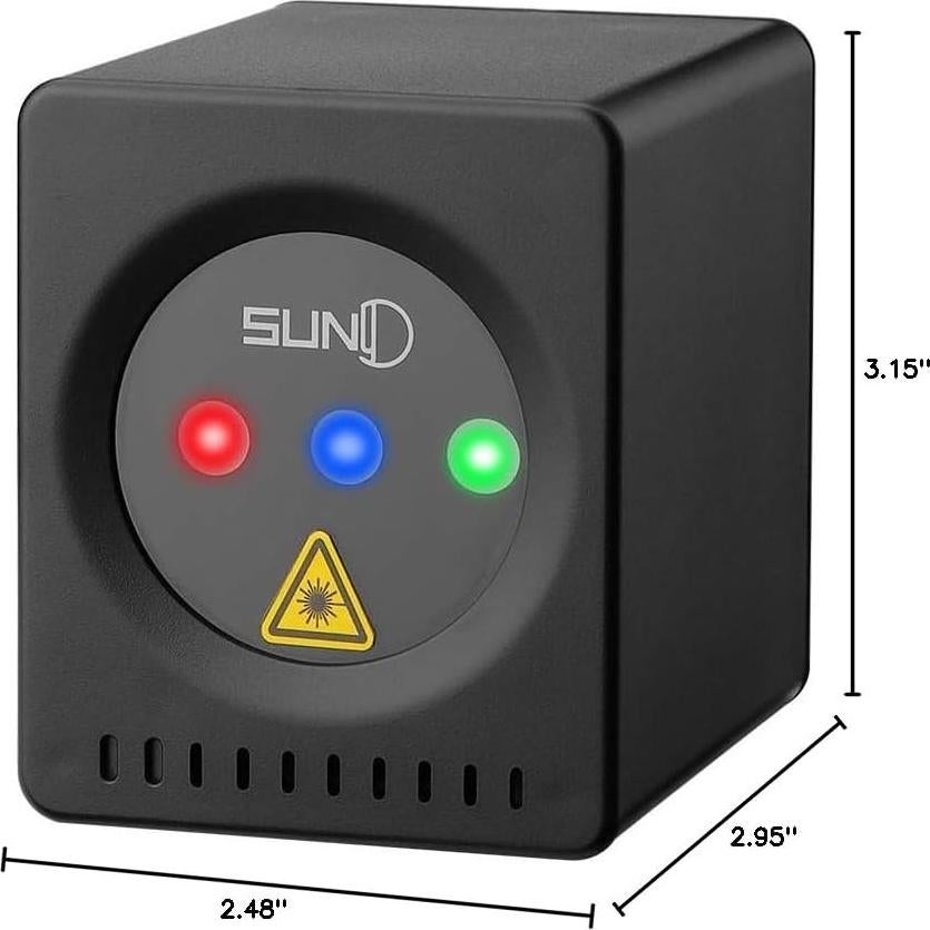 Proyector de Luz Láser Portátil SUNY PLB-X100RGB RGB 5000mAh