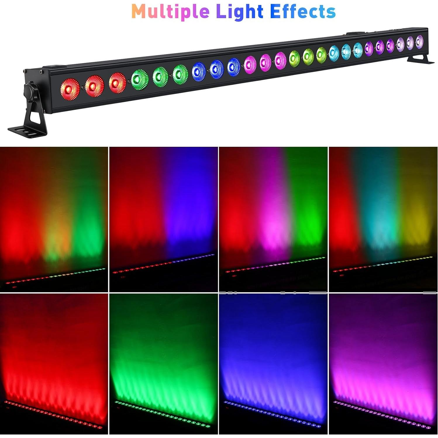 Barra de Luz Wash LED OPPSK 72W 24LED RGB DMX 1M
