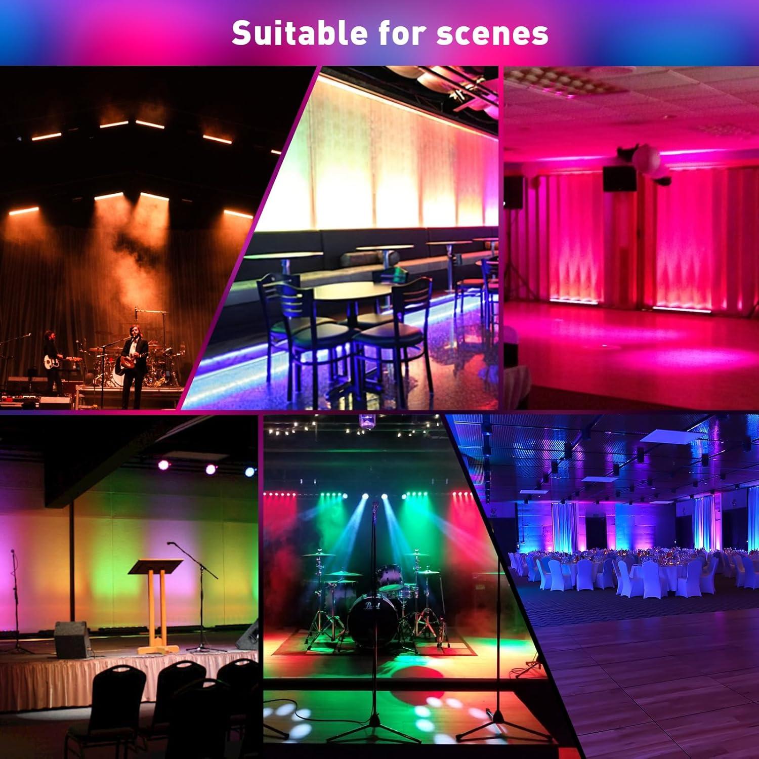 Barra de Luz Wash LED OPPSK 72W 24LED RGB DMX 1M