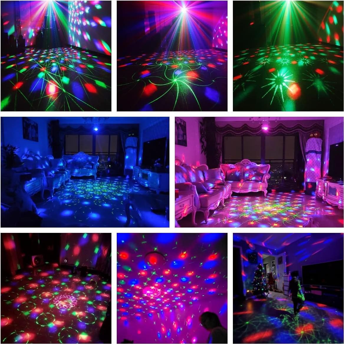 Luces de Bola de Disco LED Laucnpty con Control Remoto y USB
