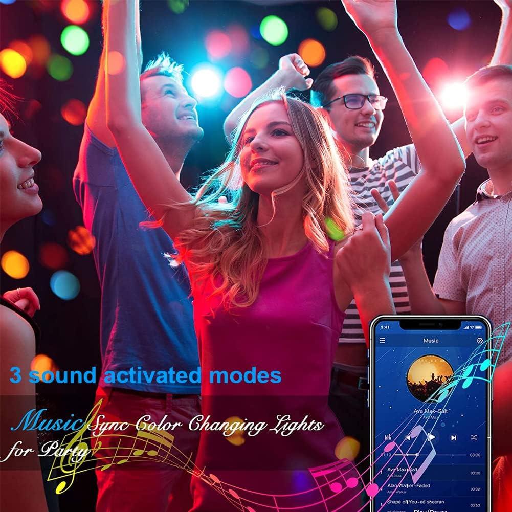 Luces de Bola de Disco LED Laucnpty con Control Remoto y USB