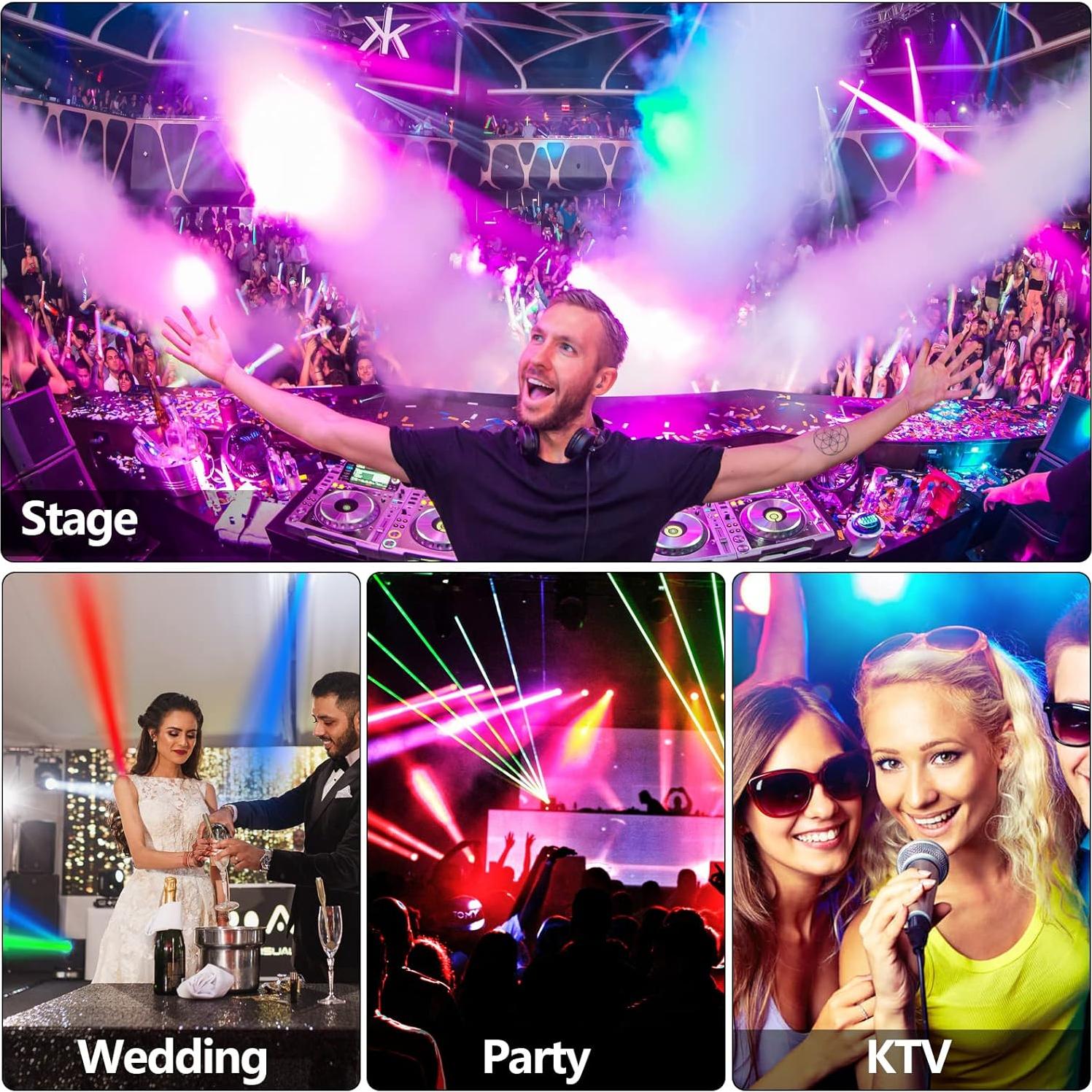 Luces Par LED RGB Klmnduo 36W con Control Remoto y DMX