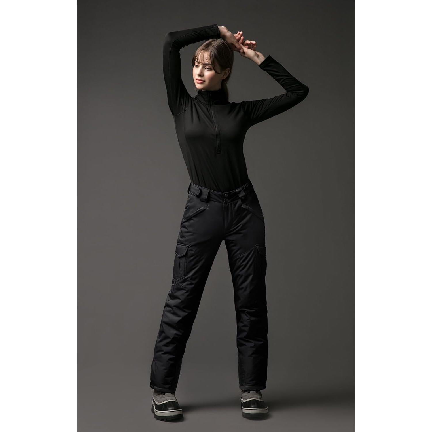 Pantalones de Nieve TSLA para Mujeres X-Large Impermeables