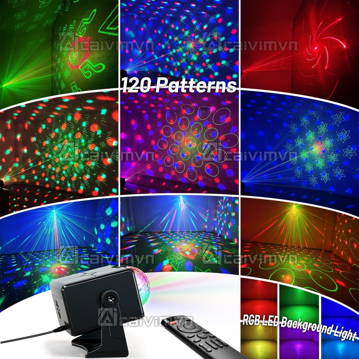 Luces de Fiesta LED Estroboscópicas con Control Remoto 10m