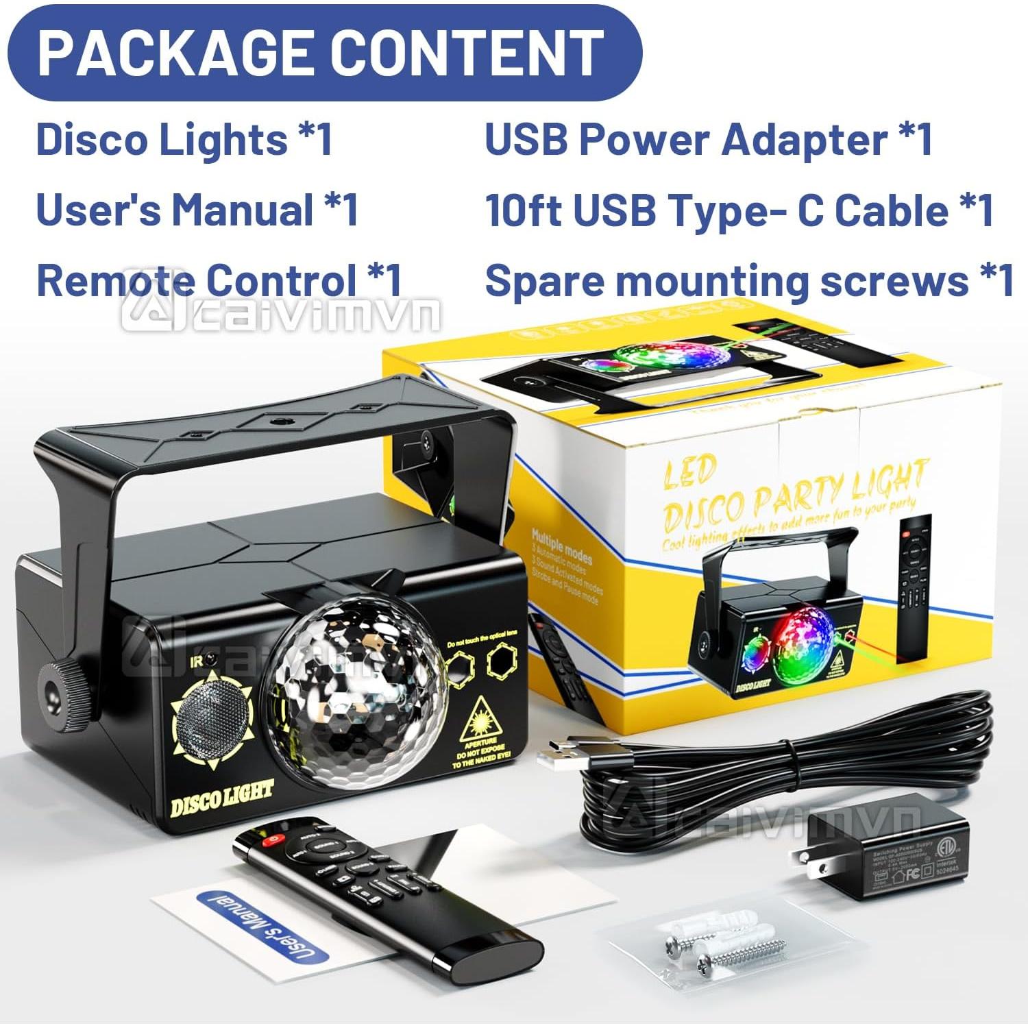 Luces de Fiesta LED Estroboscópicas con Control Remoto 10m