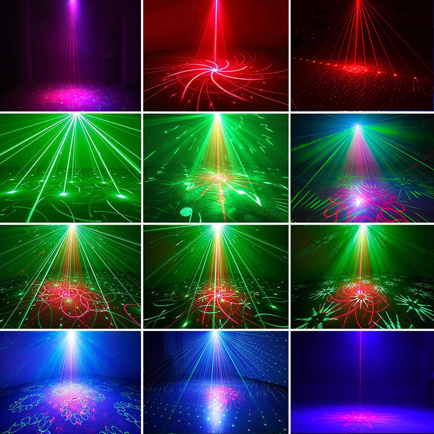 Luces de Fiesta LED RGB Estroboscópicas con Control Remoto