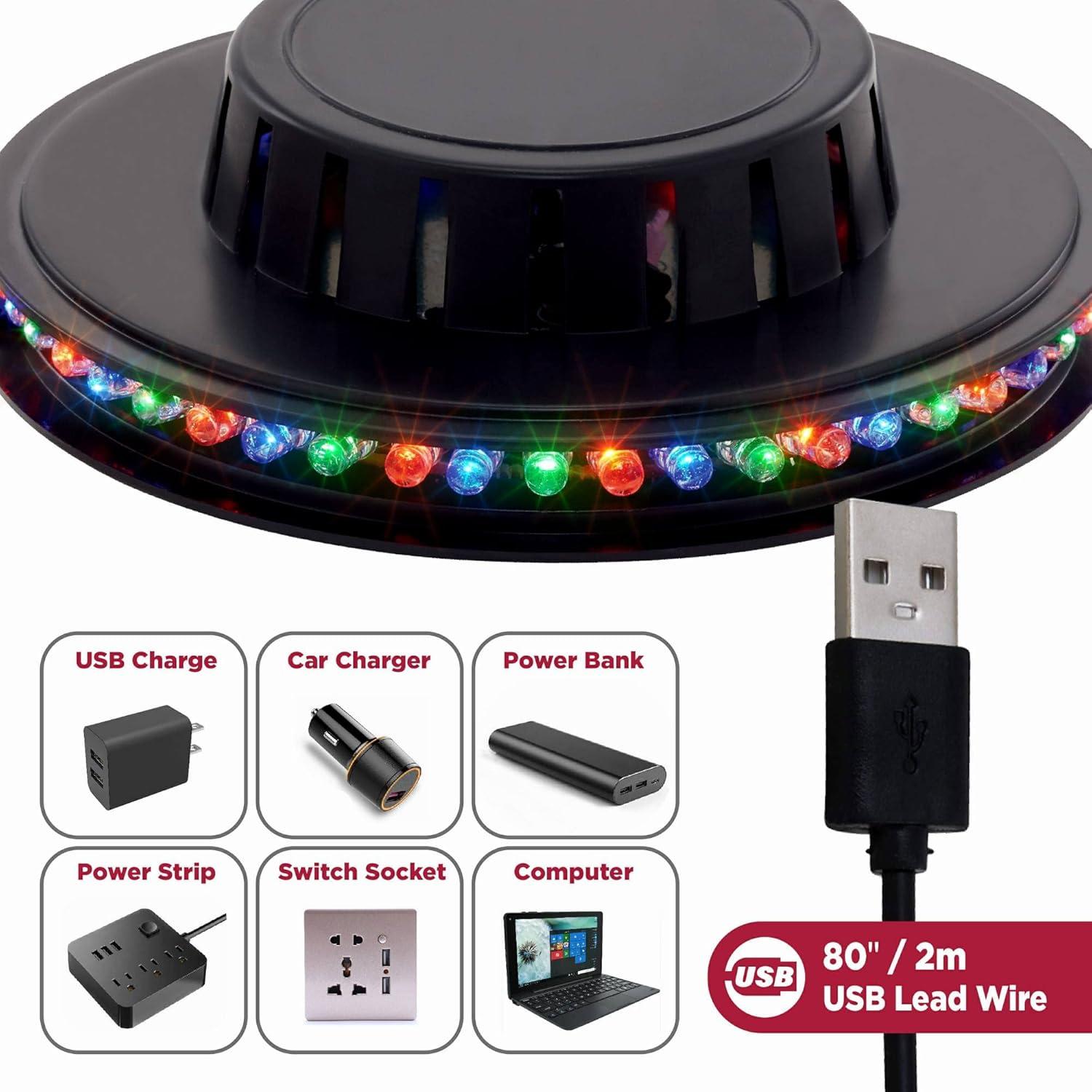 Luces de Fiesta LED Activadas por Sonido BestLuz x2 USB 5V