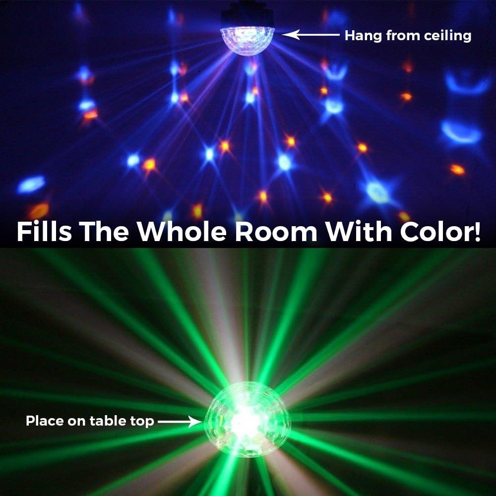 Bola de Disco LED NuLights 5" RGB Control DMX y Sonido