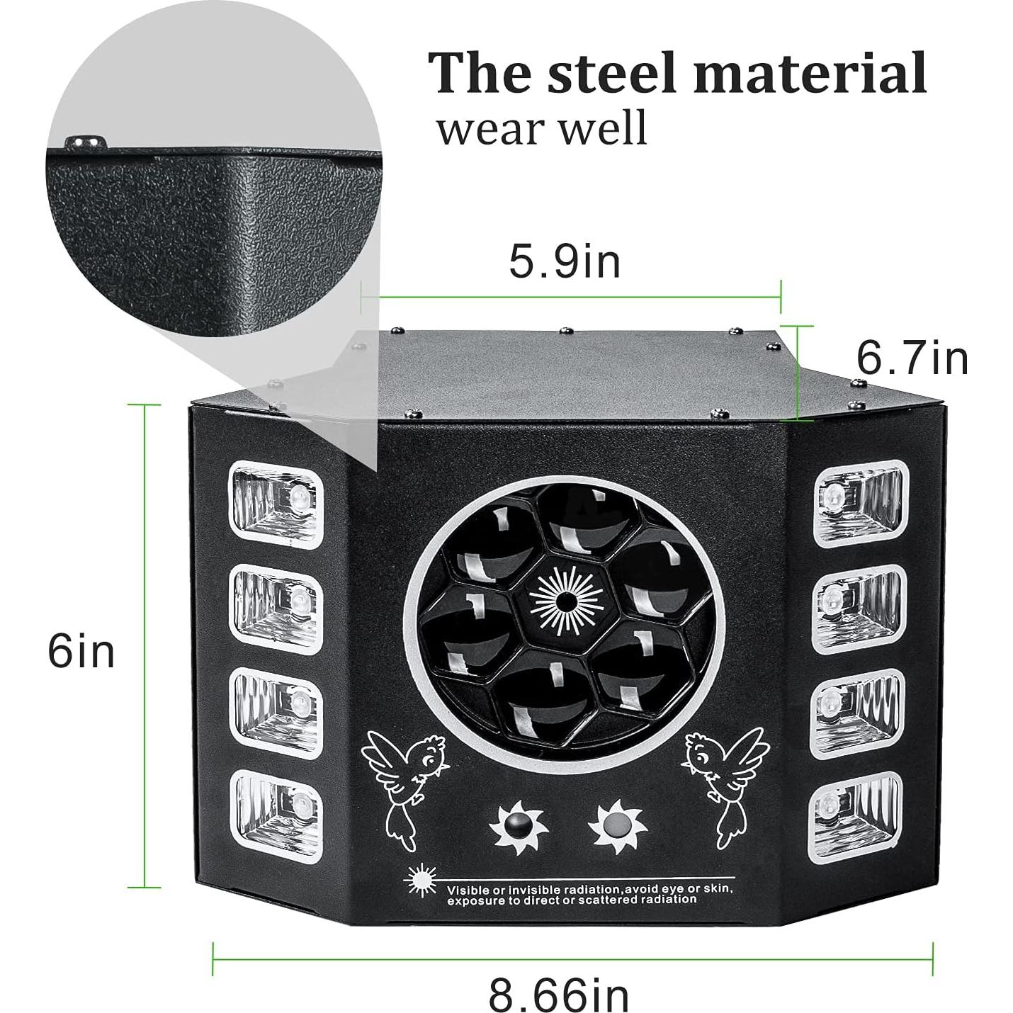 Luces DJ Estroboscópicas LED 100W ZKYMZL con Control Remoto