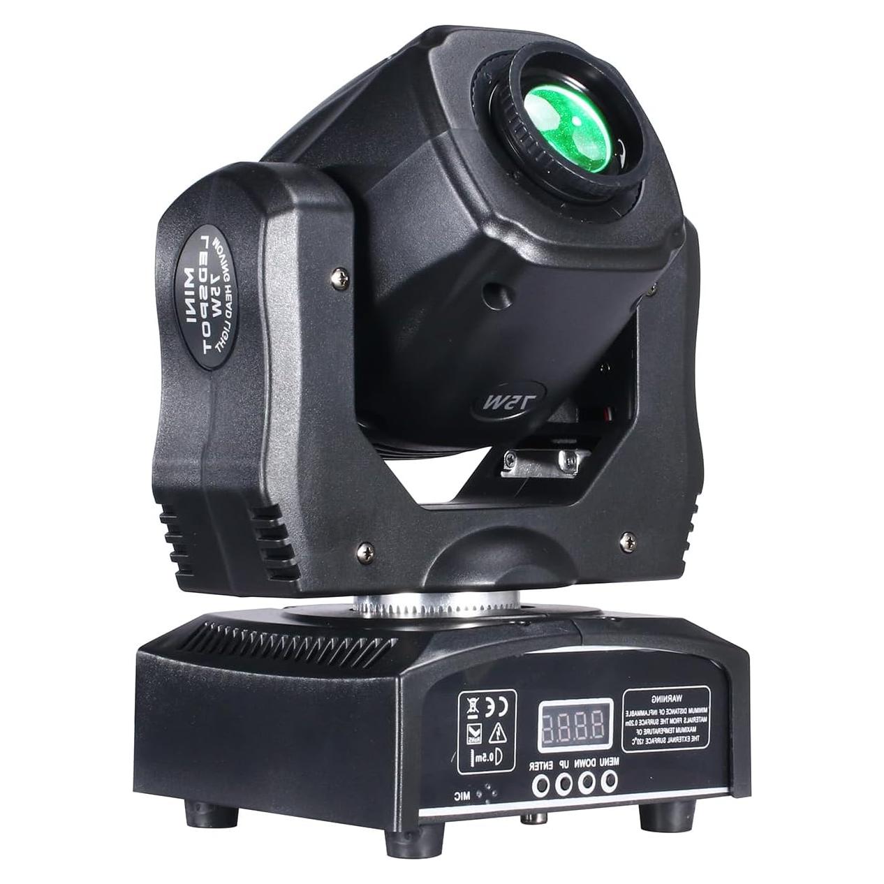 Luz de Cabeza Móvil LED 75W HYUDJ con Prisma y 8 Gobos