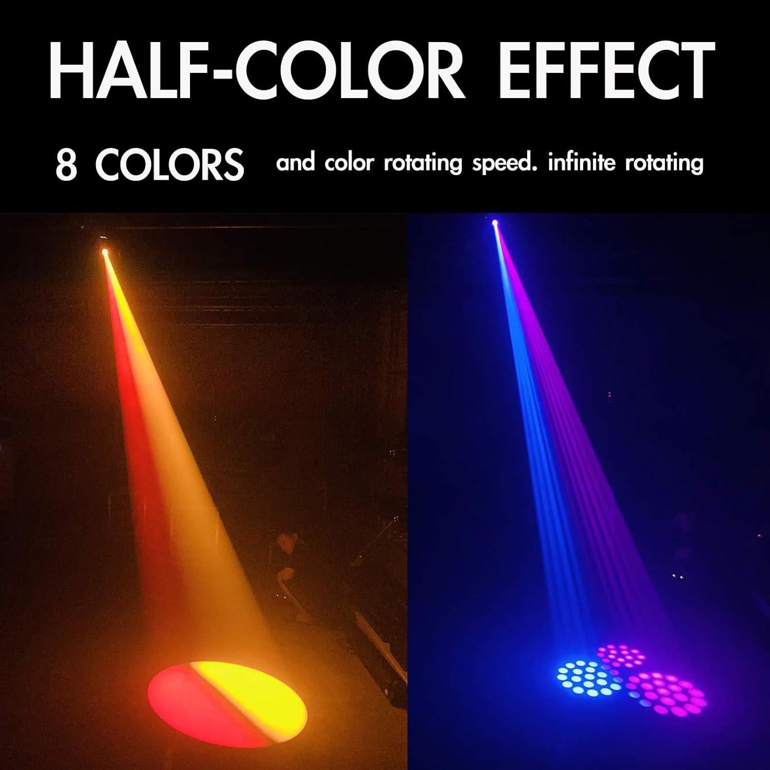 Luz de Cabeza Móvil LED 75W HYUDJ con Prisma y 8 Gobos