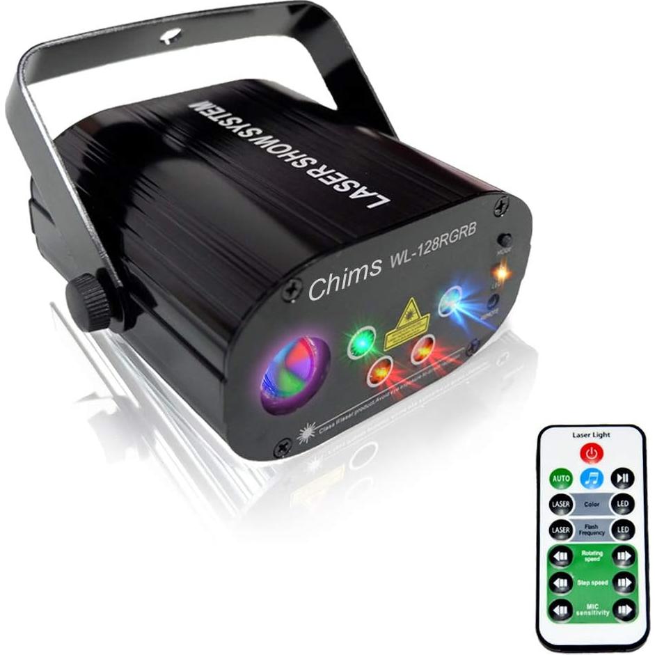 Luces de Fiesta LED Chims WL128RGRB RGB 128 Patrones Portátil