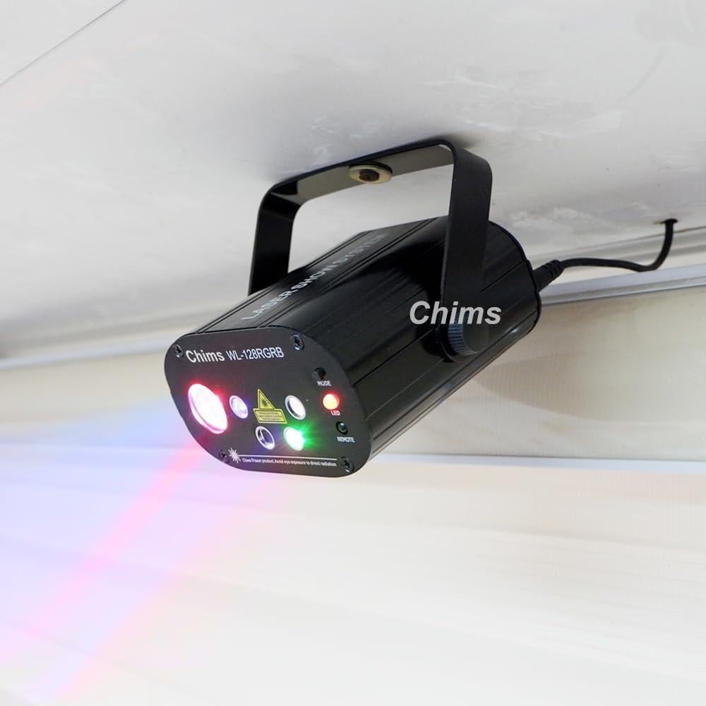 Luces de Fiesta LED Chims WL128RGRB RGB 128 Patrones Portátil