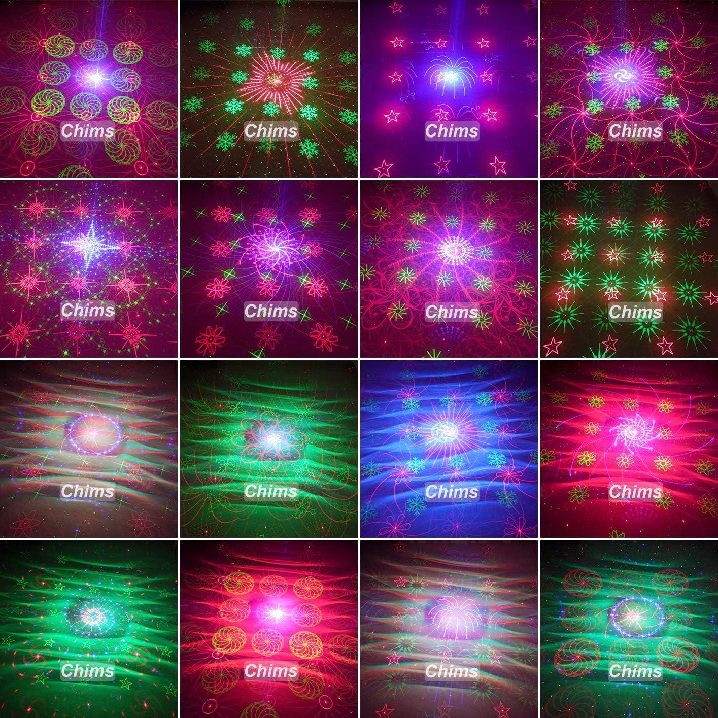 Luces de Fiesta LED Chims WL128RGRB RGB 128 Patrones Portátil