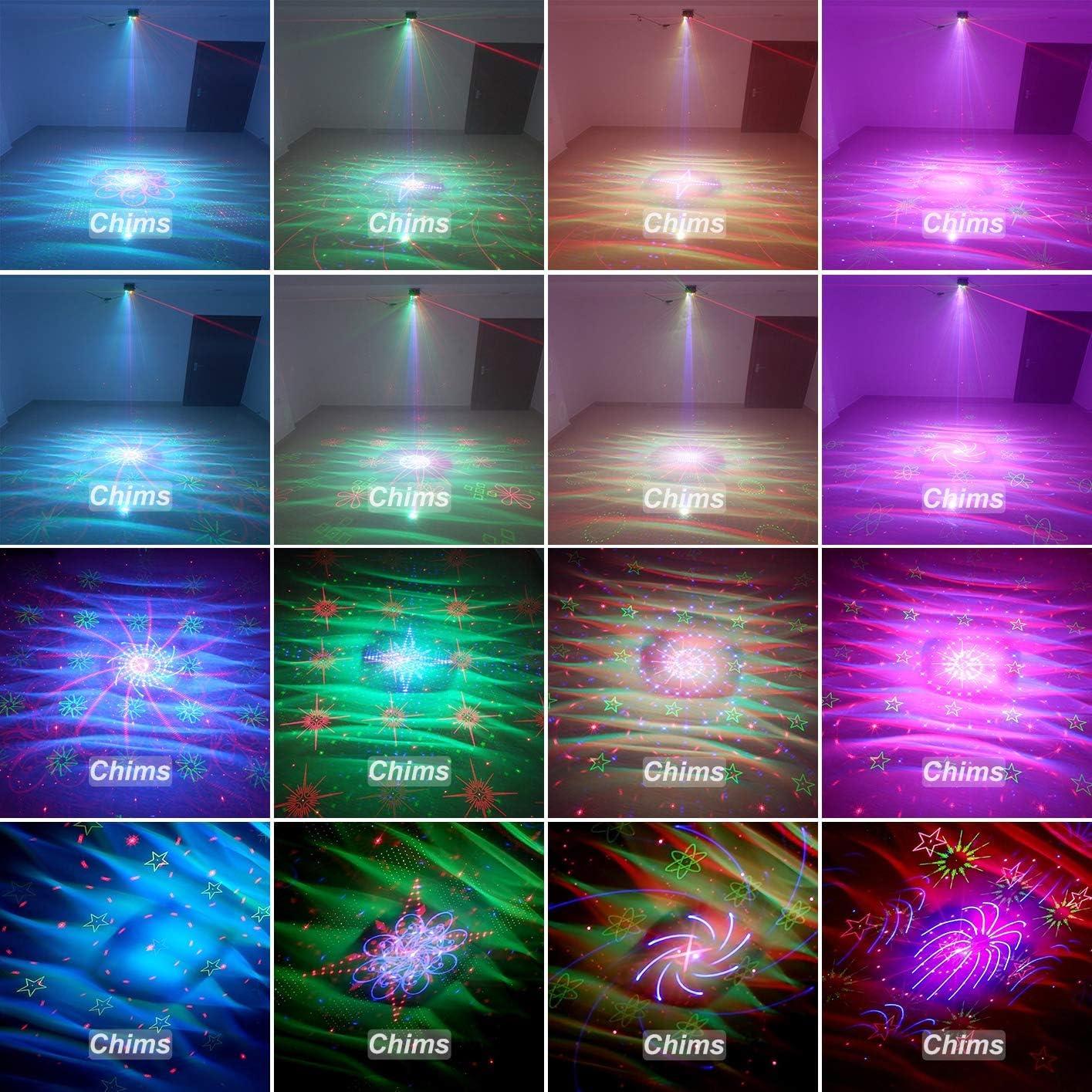 Luces de Fiesta LED Chims WL128RGRB RGB 128 Patrones Portátil