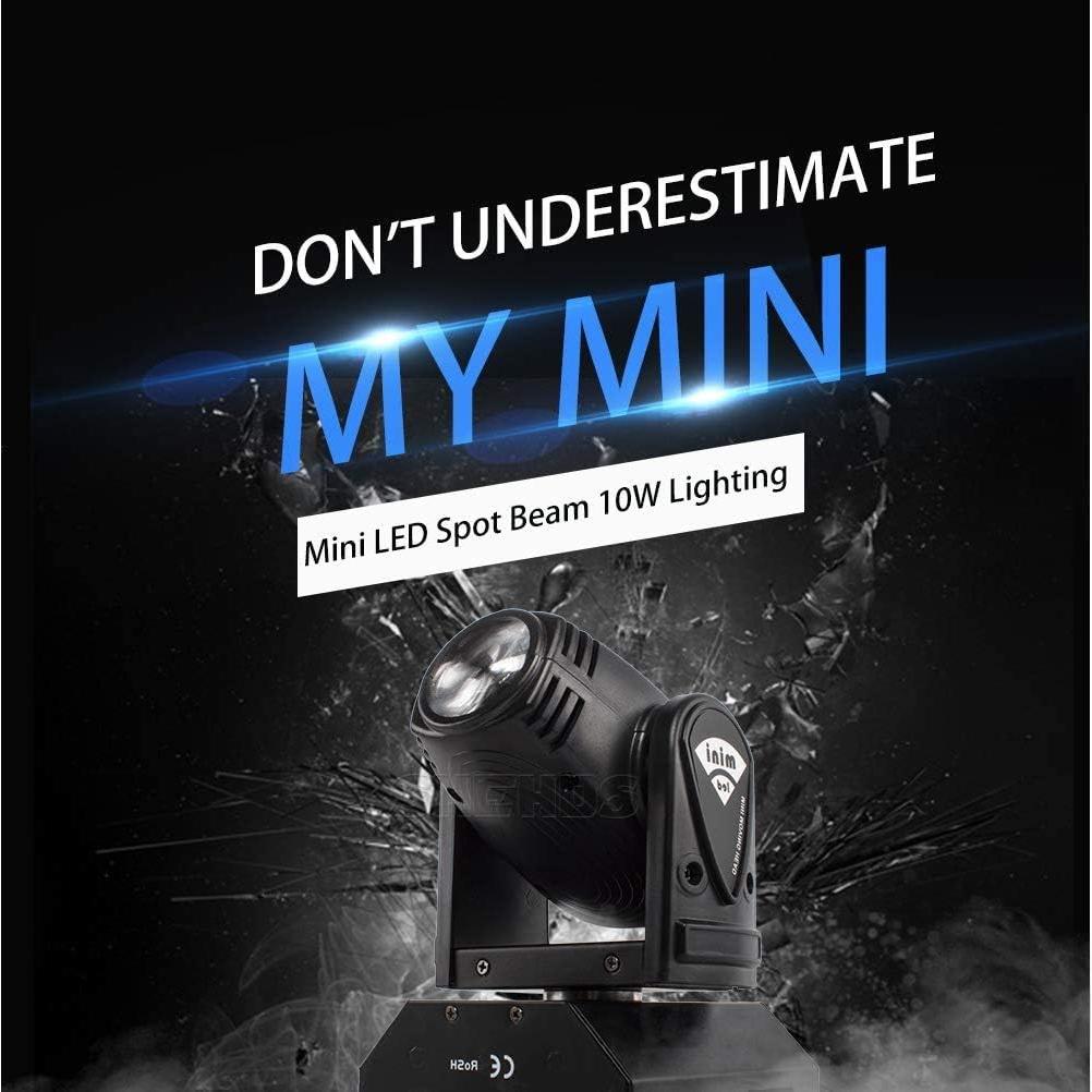 Luces de Cabeza Móvil SHEHDS 10W RGBW 4en1 - 2 Paquete