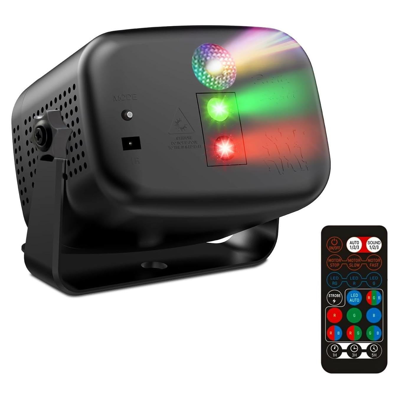 Luz Estroboscópica RGB Maxrock SJ-01 con Control Remoto
