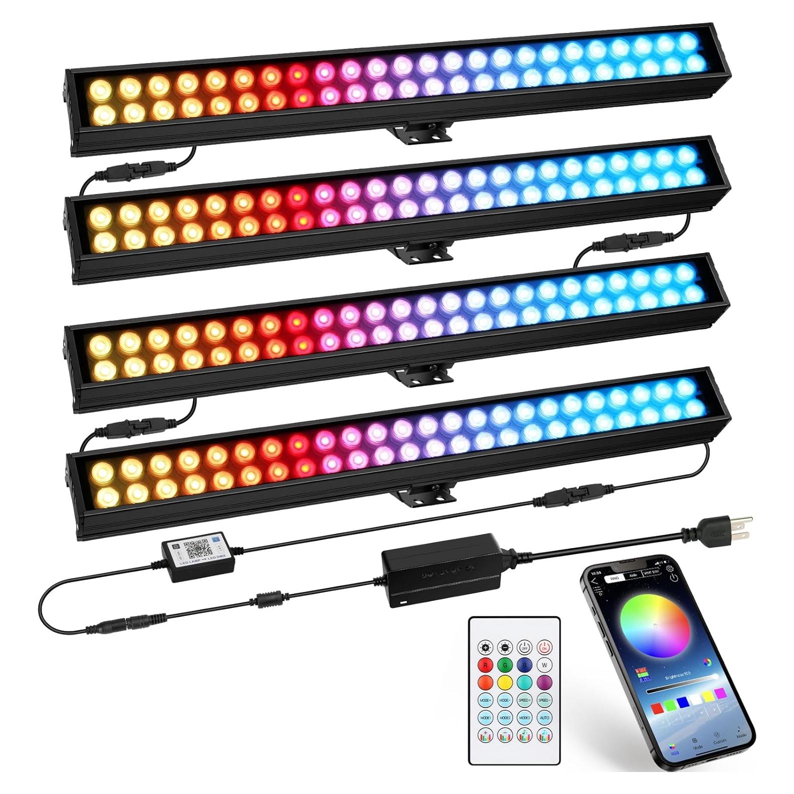 Barras de Luz LED OPPSK 40cm 36W RGB Control Remoto APP