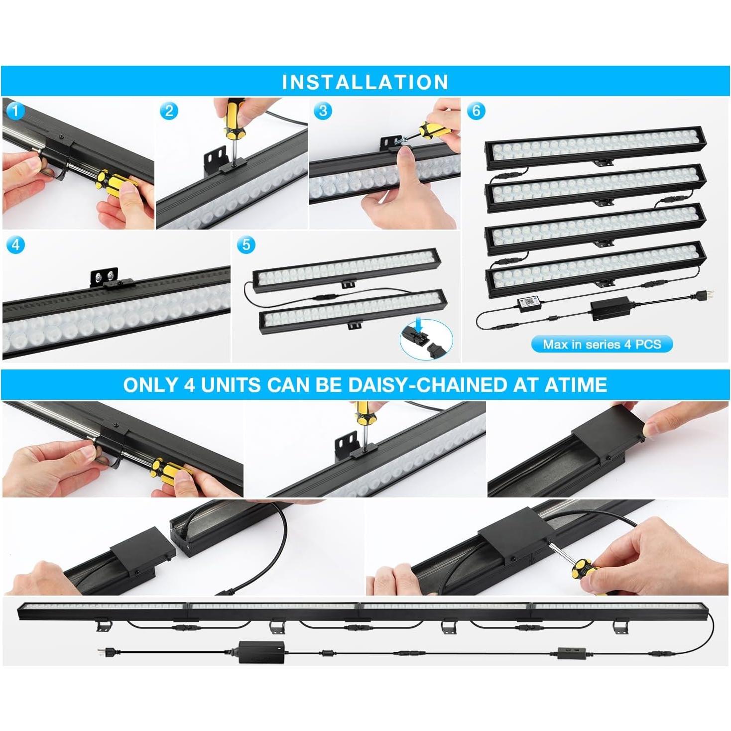 Barras de Luz LED OPPSK 40cm 36W RGB Control Remoto APP