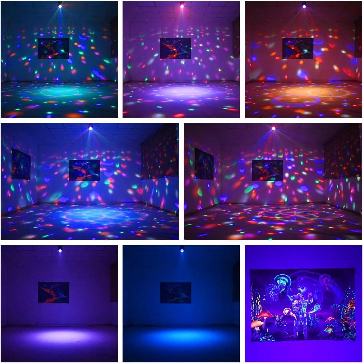 Luces de Fiesta Estroboscópicas Laucnpty con Control Remoto