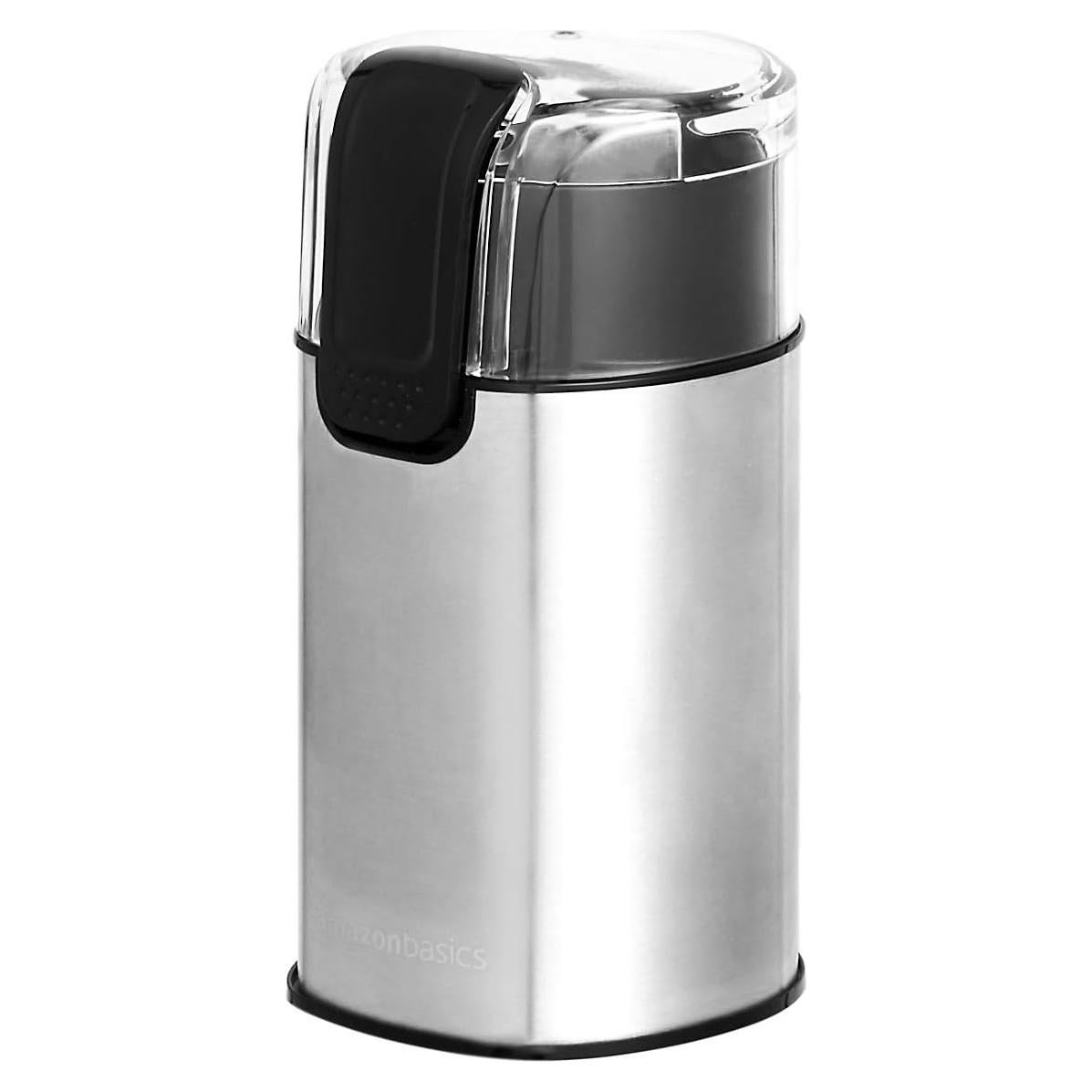 Molino de café eléctrico Amazon Basics 59.5g acero inoxidable