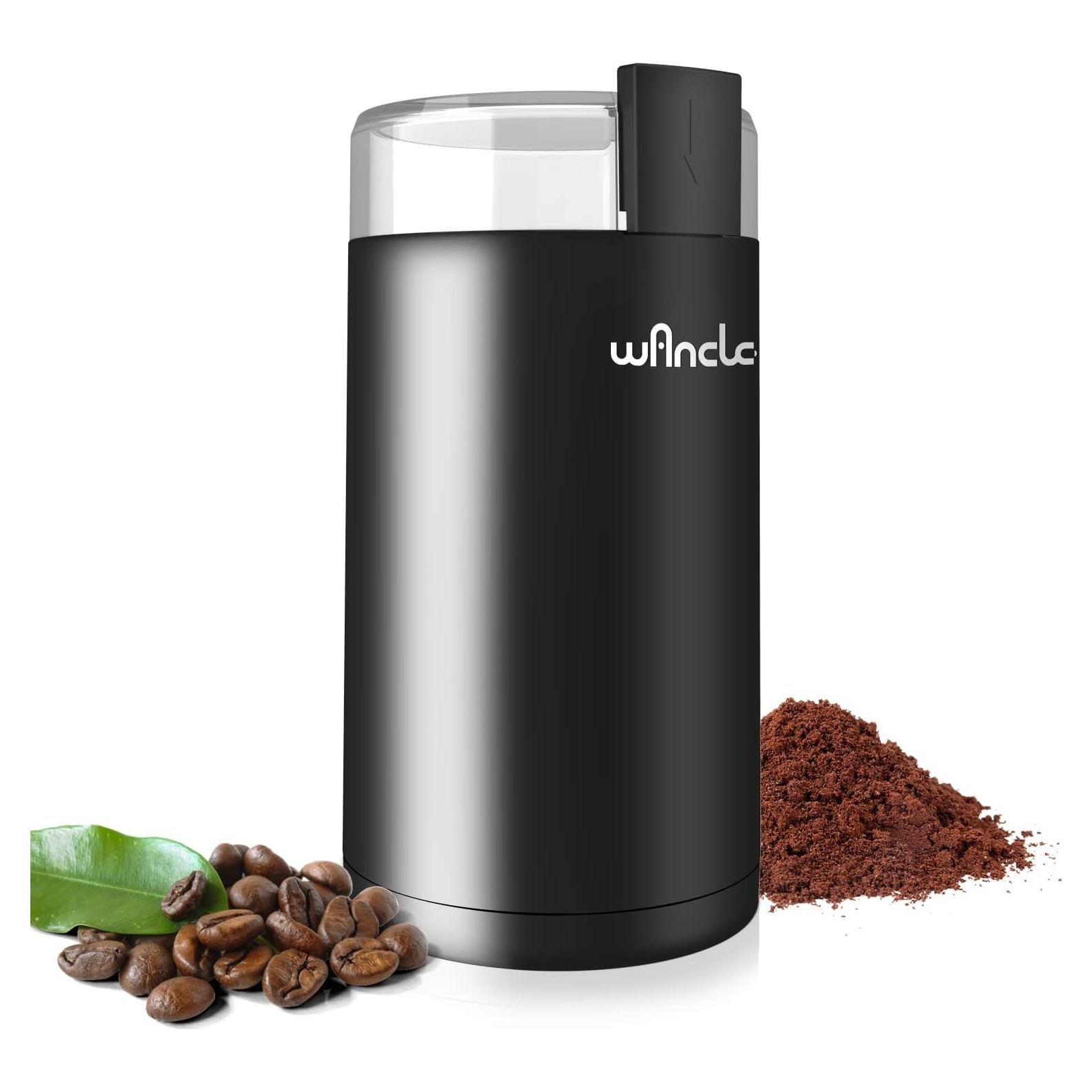 Molinillo de Café Eléctrico Wancle 150W Negro para Granos y Especias