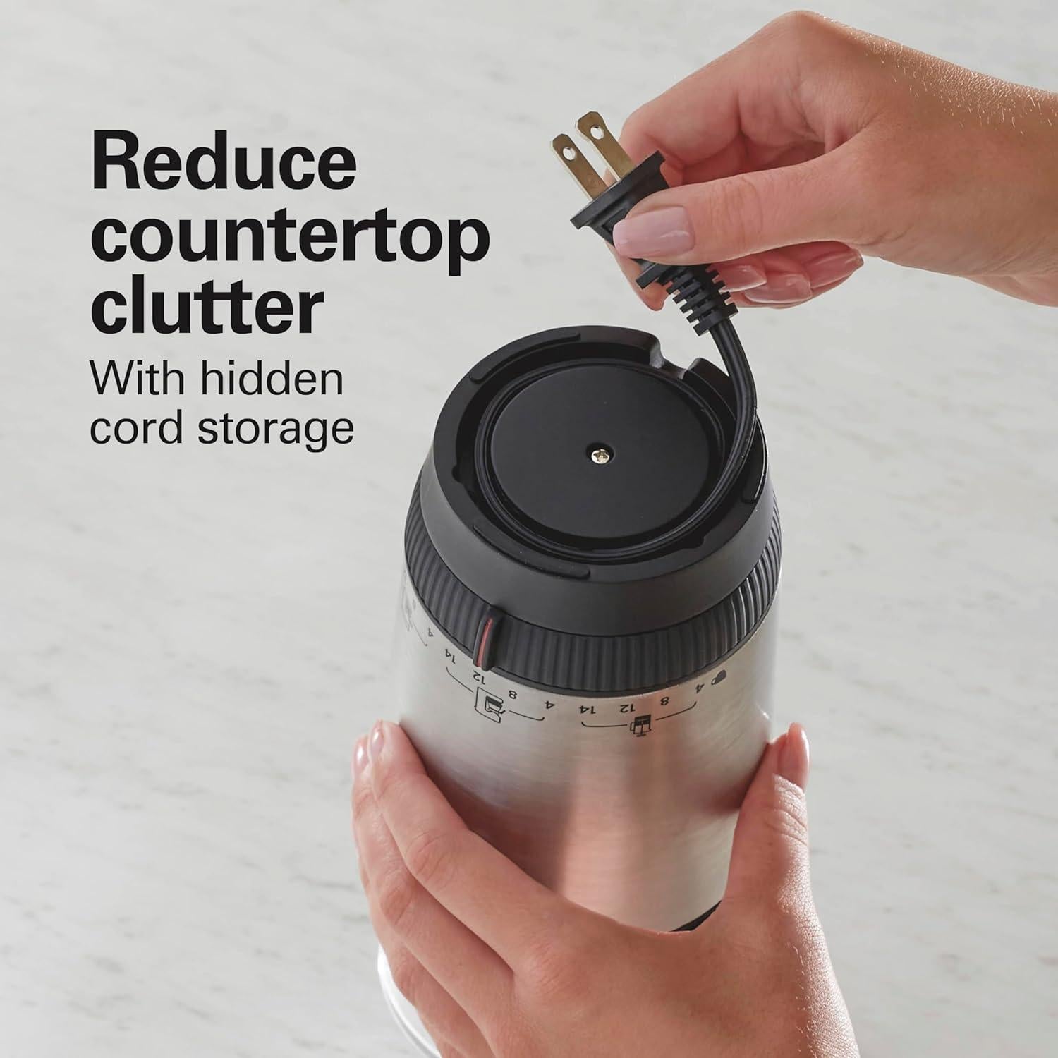 Molino de Café Eléctrico Hamilton Beach 80406 Acero Inoxidable