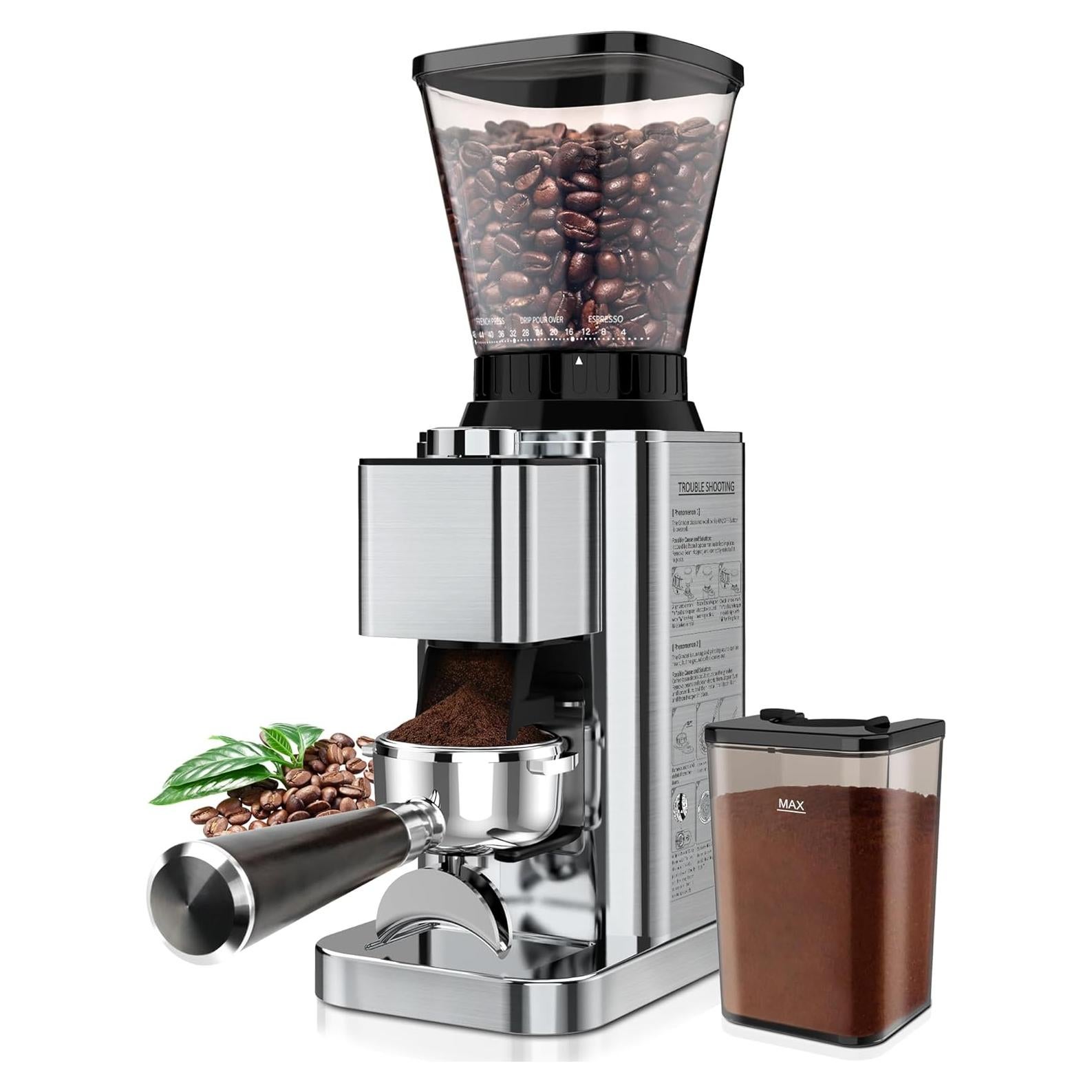 Molino de café eléctrico binROC con 48 configuraciones y temporizador