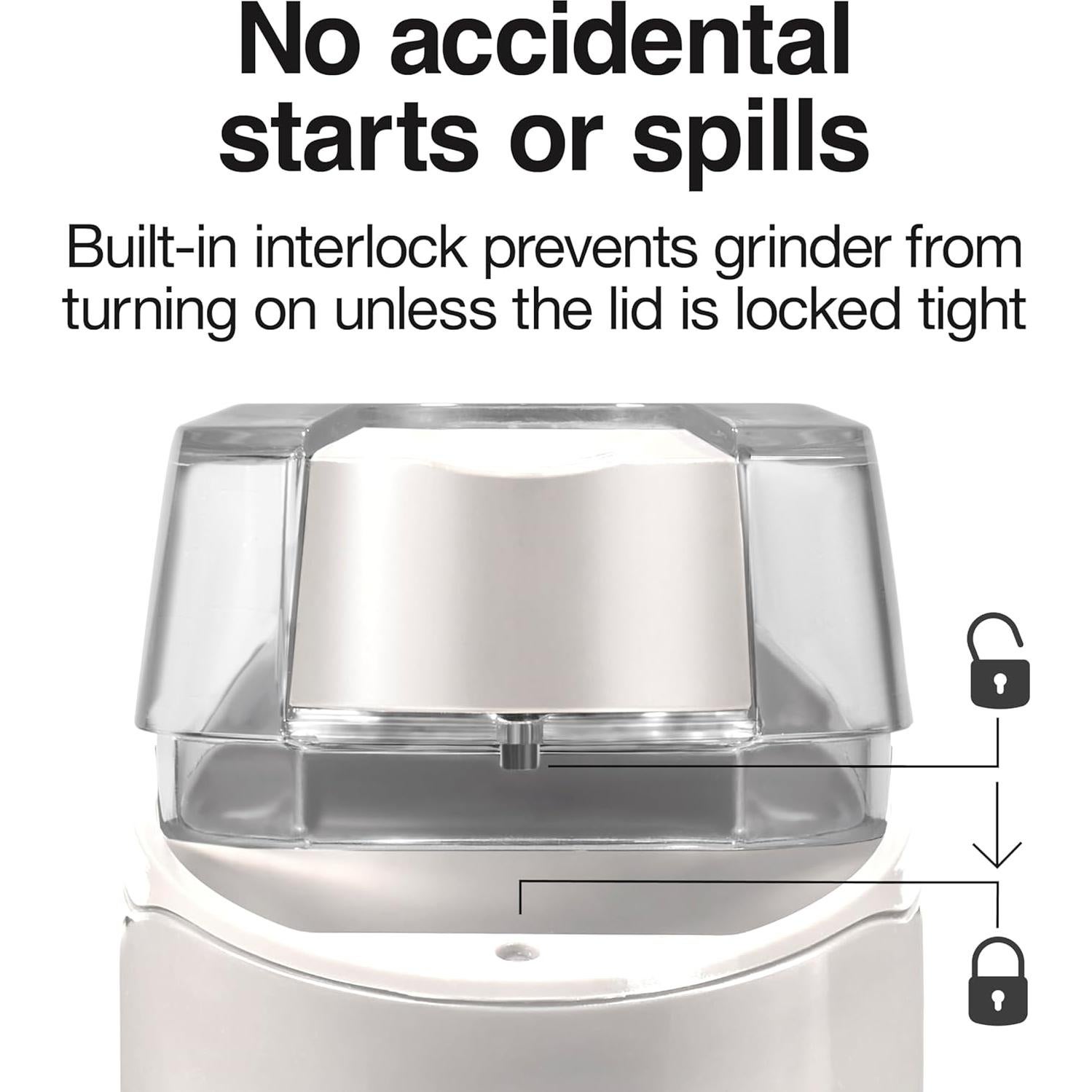 Molinillo de Café Eléctrico Proctor Silex 12 Tazas Blanco