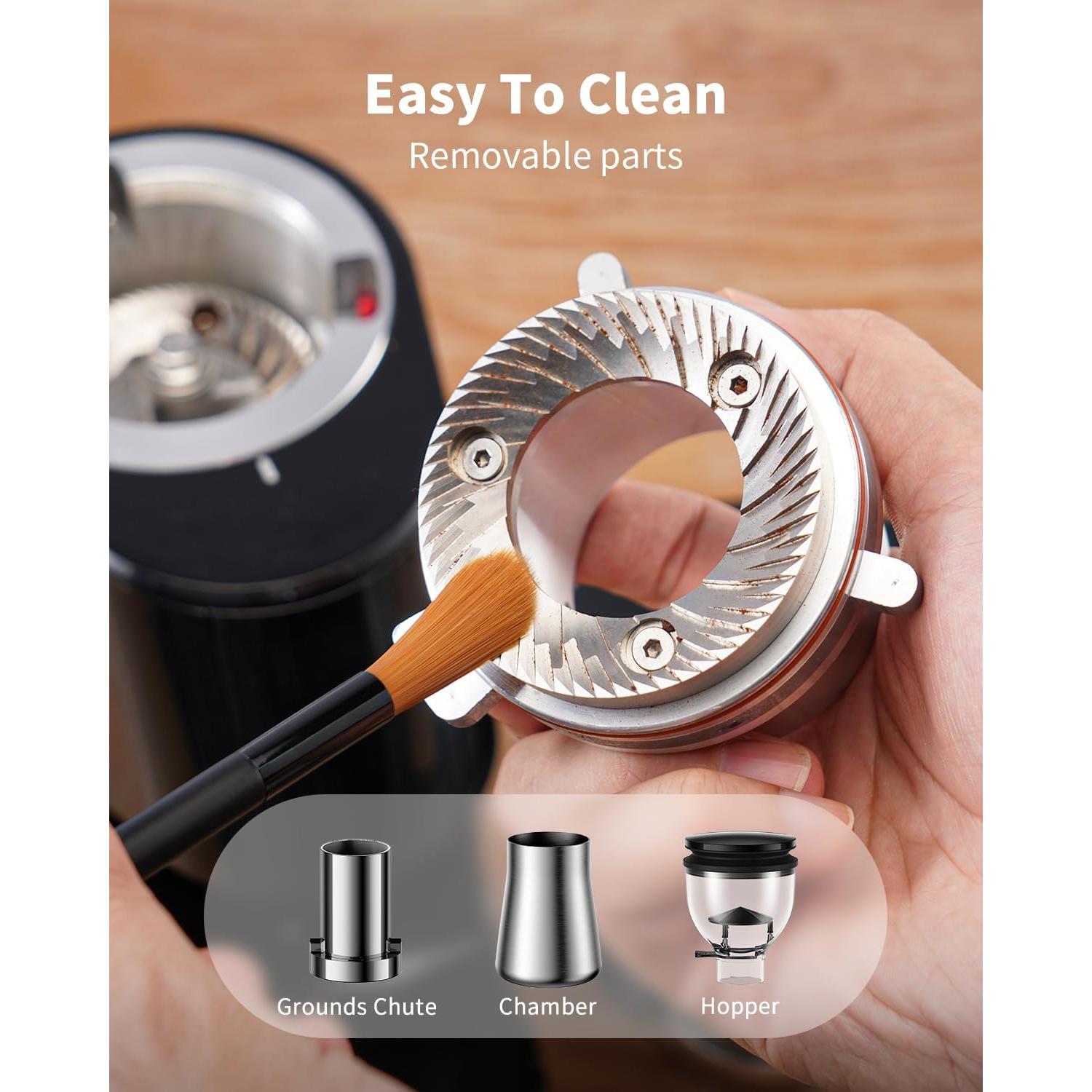 Molinillo de Café SHARDOR CG301 64mm Antiestático con Pantalla LED