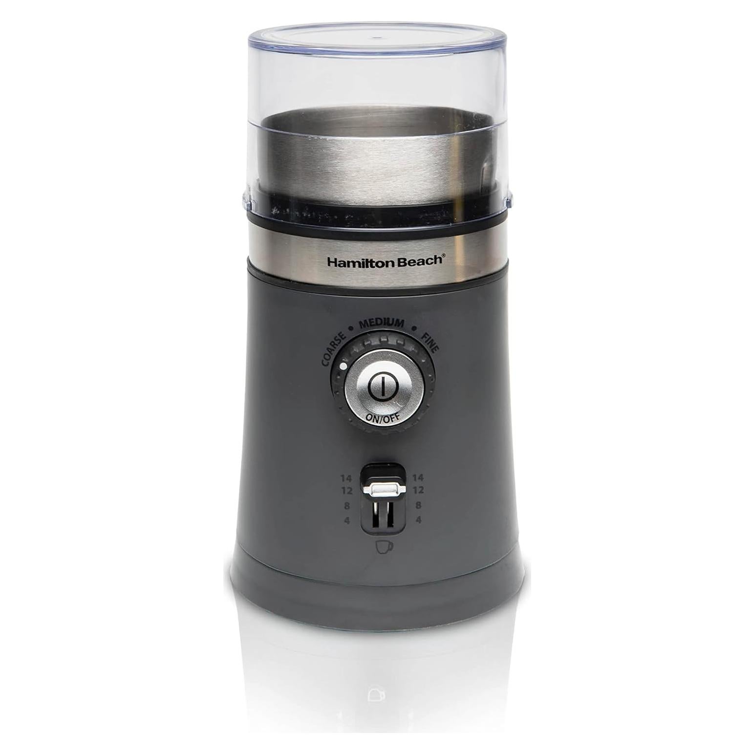 Molino de café eléctrico Hamilton Beach 80396C 10 oz acero inoxidable