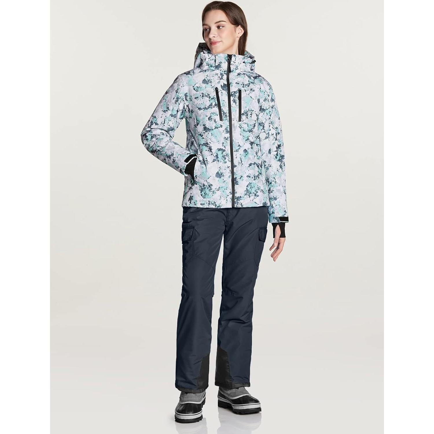 Pantalones de Nieve TSLA para Mujeres Aislados Impermeables