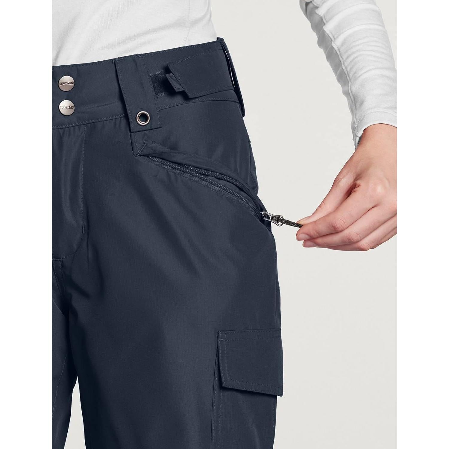 Pantalones de Nieve TSLA para Mujeres Aislados Impermeables