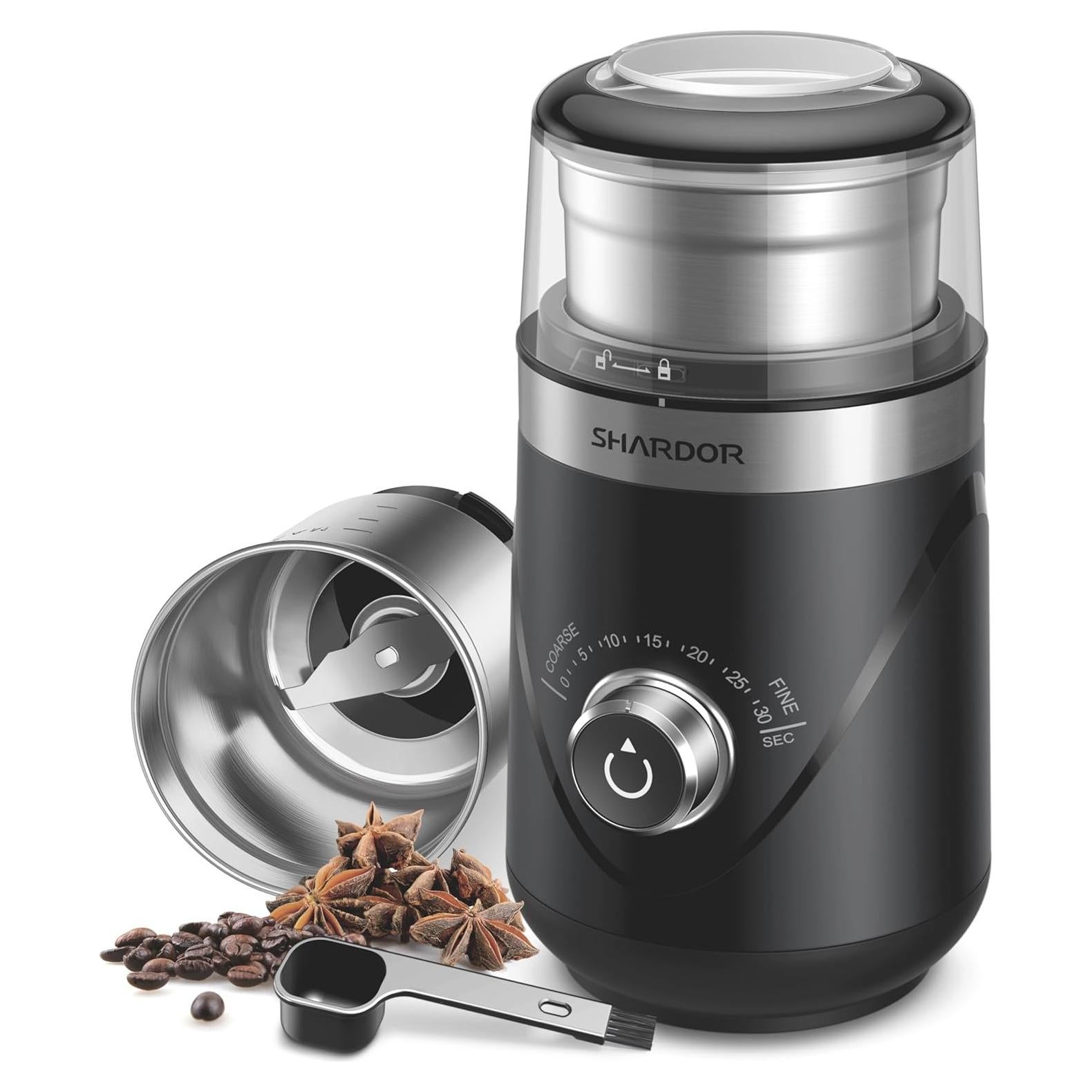 Molino de Café Eléctrico SHARDOR CG638, Acero Inoxidable, 1.01 kg