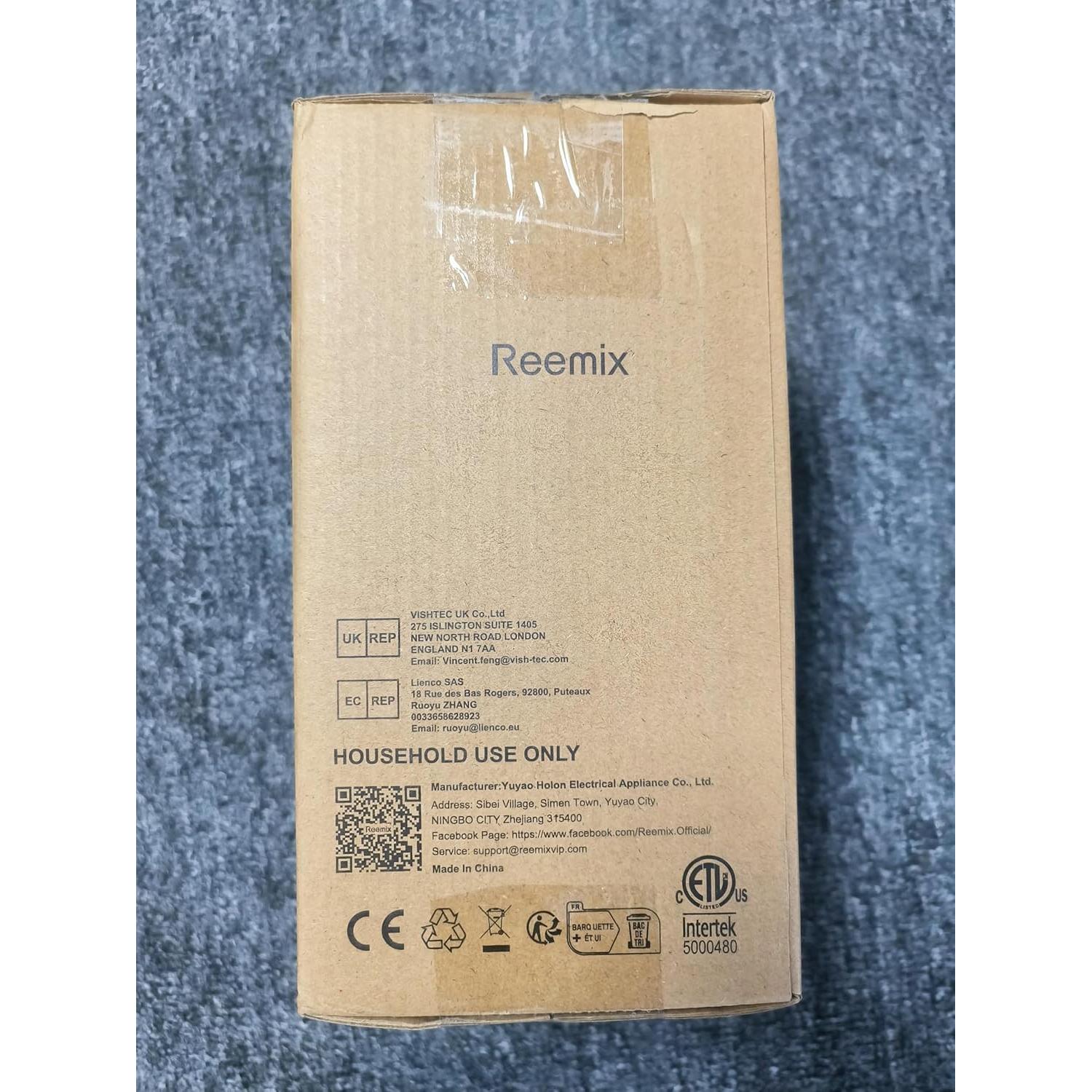 Molino de Café Eléctrico Reemix 100g Acero Inoxidable Negro