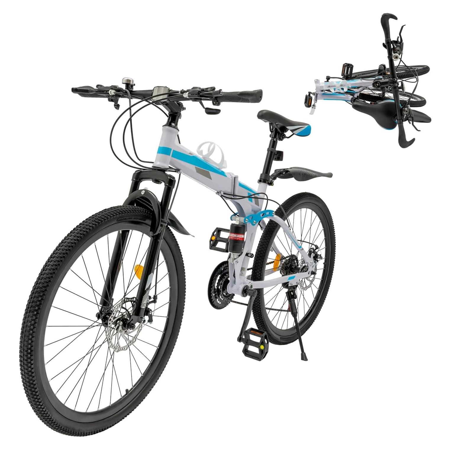 Bicicleta de montaña plegable JAYGOVAN 26" 21 velocidades