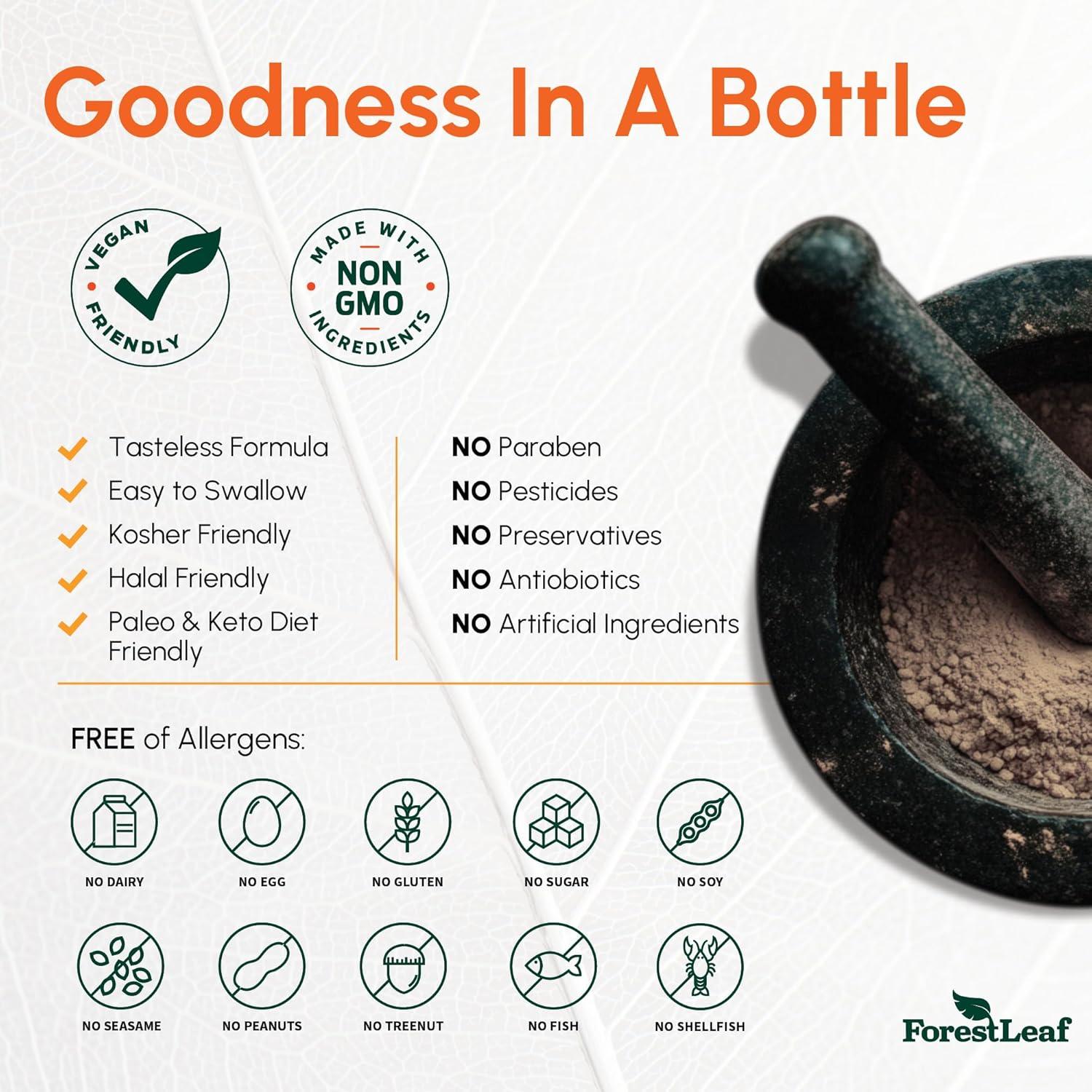 Quercetina con Bromelina ForestLeaf 1350mg 90 Cápsulas