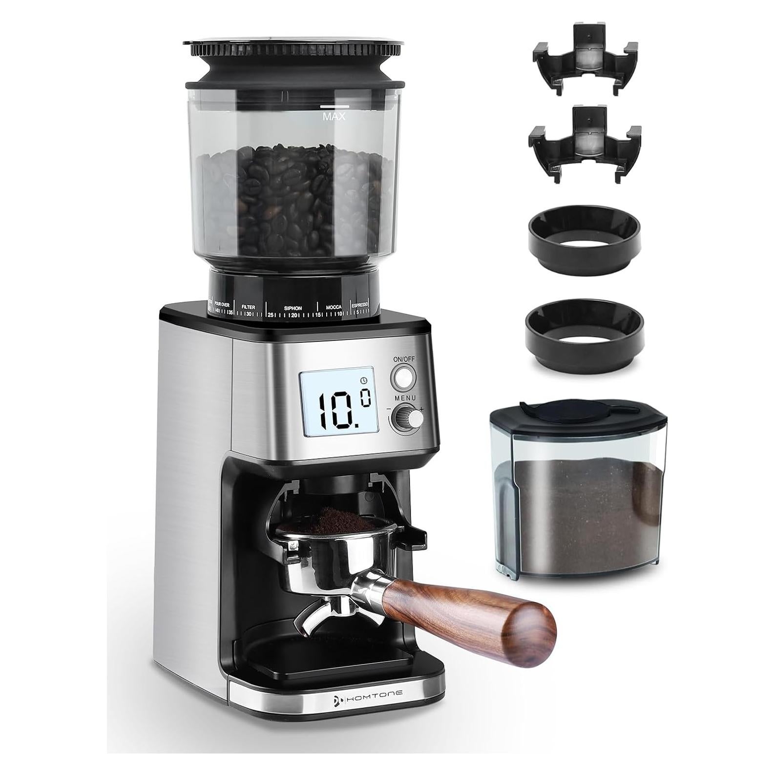 Molino de Café Eléctrico Homtone NK-0726 275g 51mm