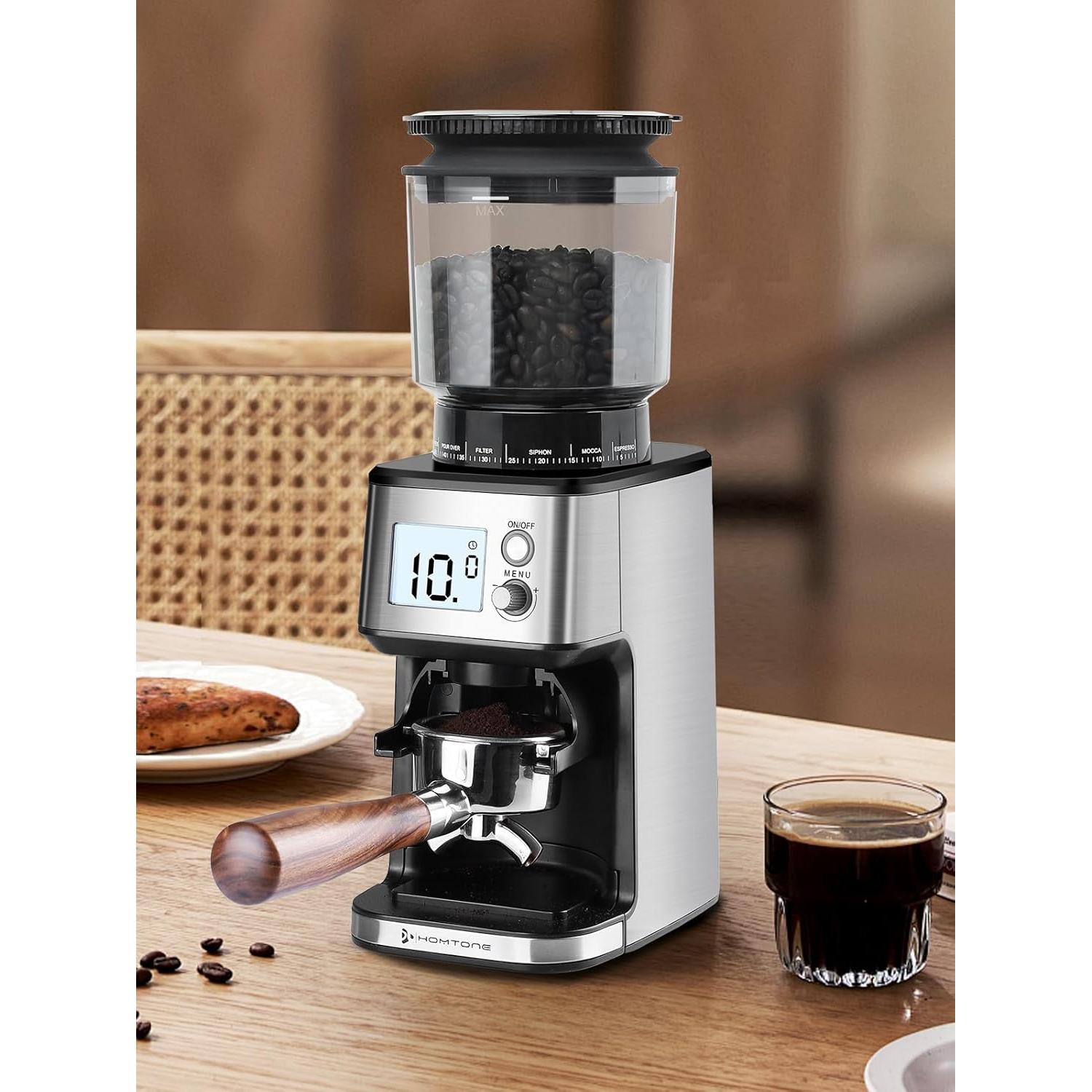 Molino de Café Eléctrico Homtone NK-0726 275g 51mm