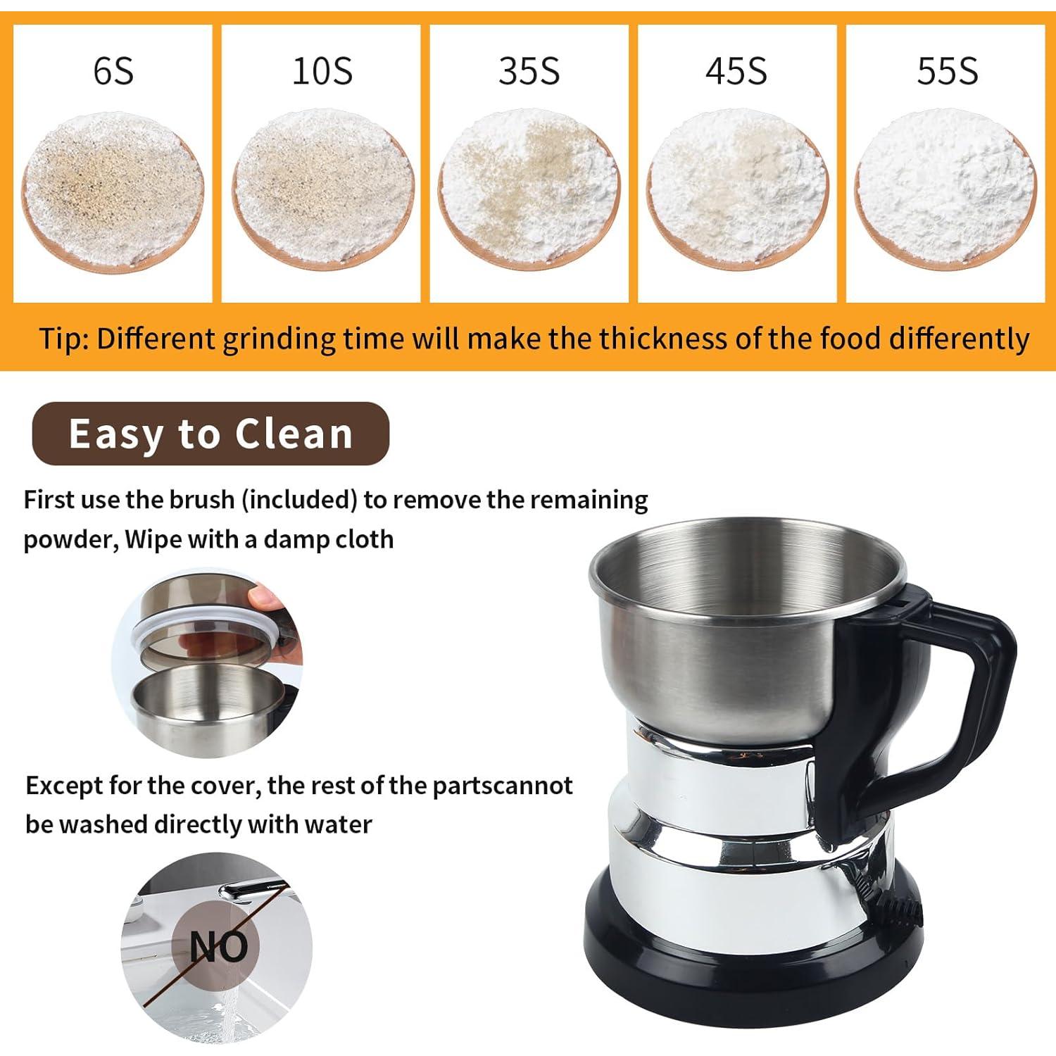 Molinillo de café eléctrico Huitban 150-300W plata