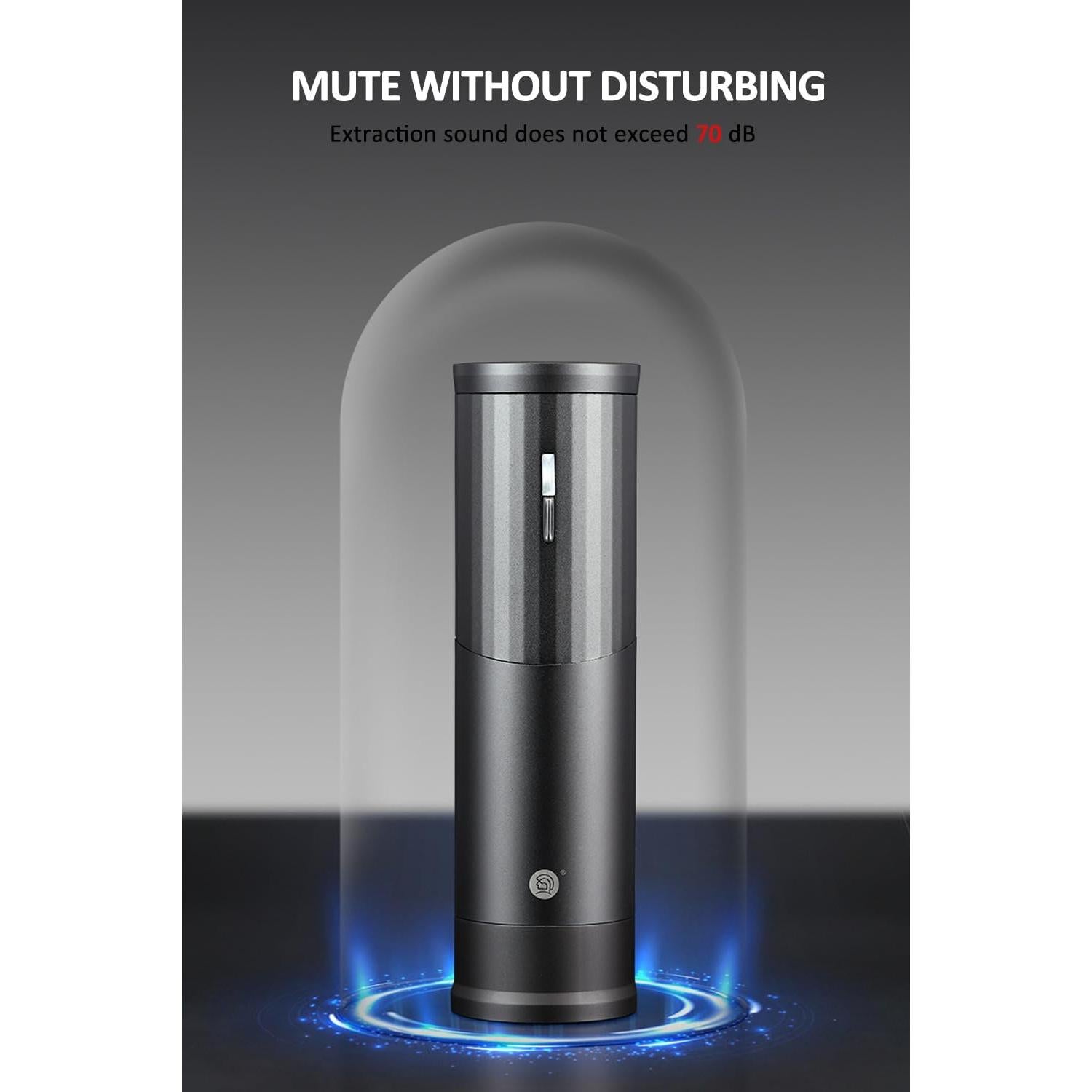 Molinillo de café eléctrico CUFEJORO 50g portátil negro