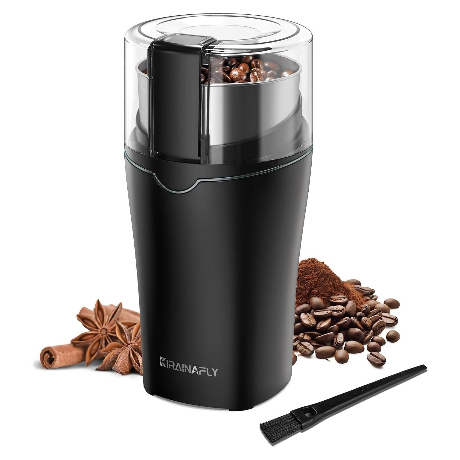 Molinillo de Café KIRAINAFLY 300W Acero Inoxidable Gris