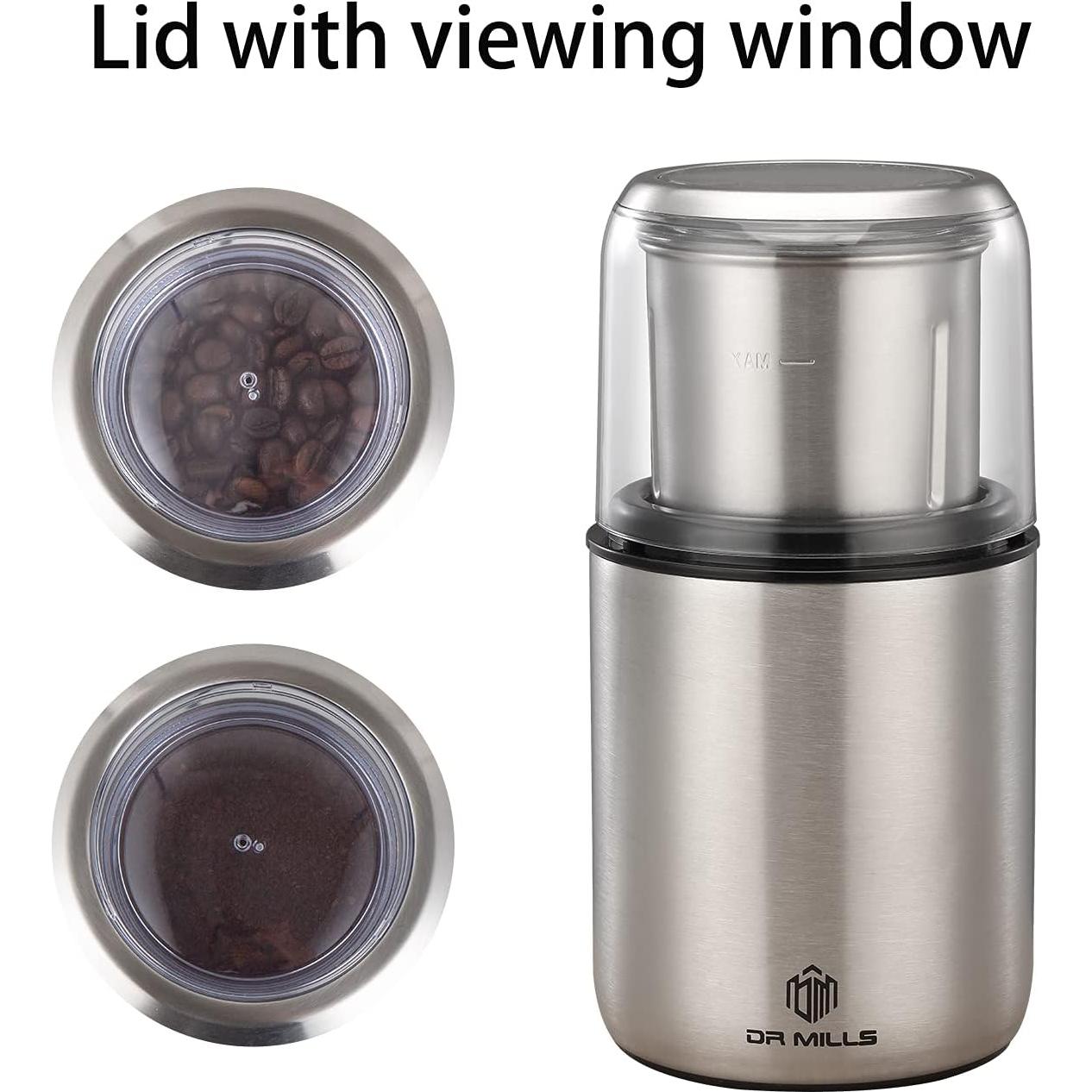 Molinillo de Café Eléctrico DR MILLS DM-7452 Acero Inoxidable 50g