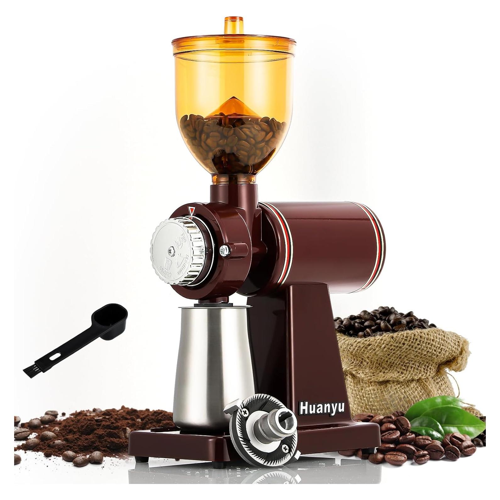 Molino de café eléctrico Huanyu 250g acero inoxidable rojo