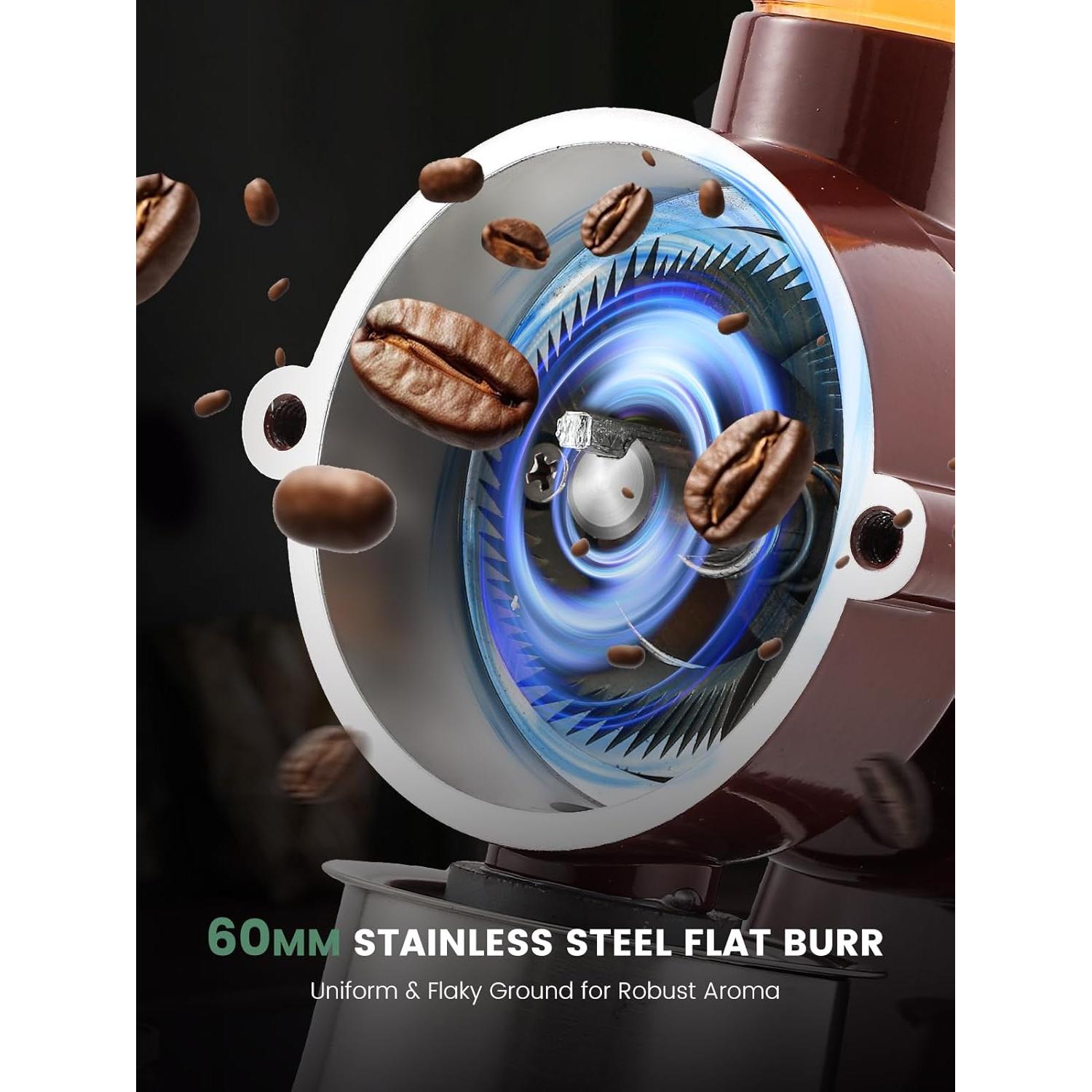 Molino de café eléctrico Huanyu 250g acero inoxidable rojo