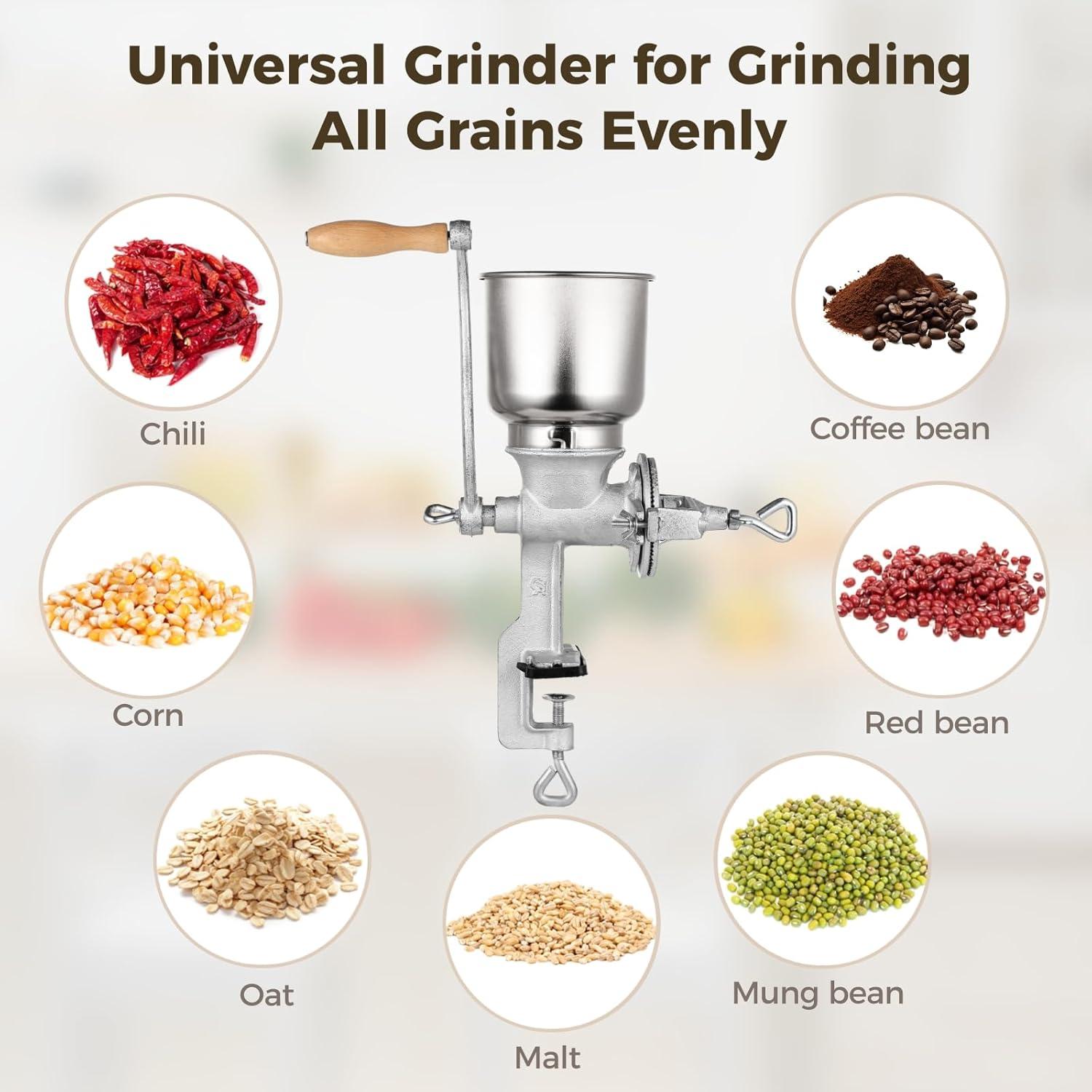 Molino de Grano Manual TIMCORR de Hierro Fundido 3.5 kg