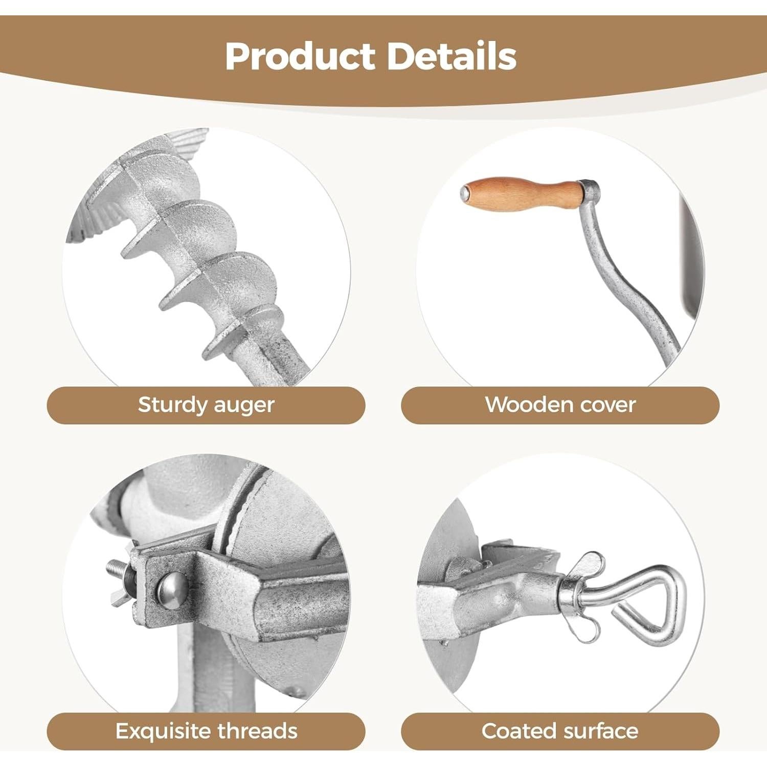 Molino de Grano Manual TIMCORR de Hierro Fundido 3.5 kg